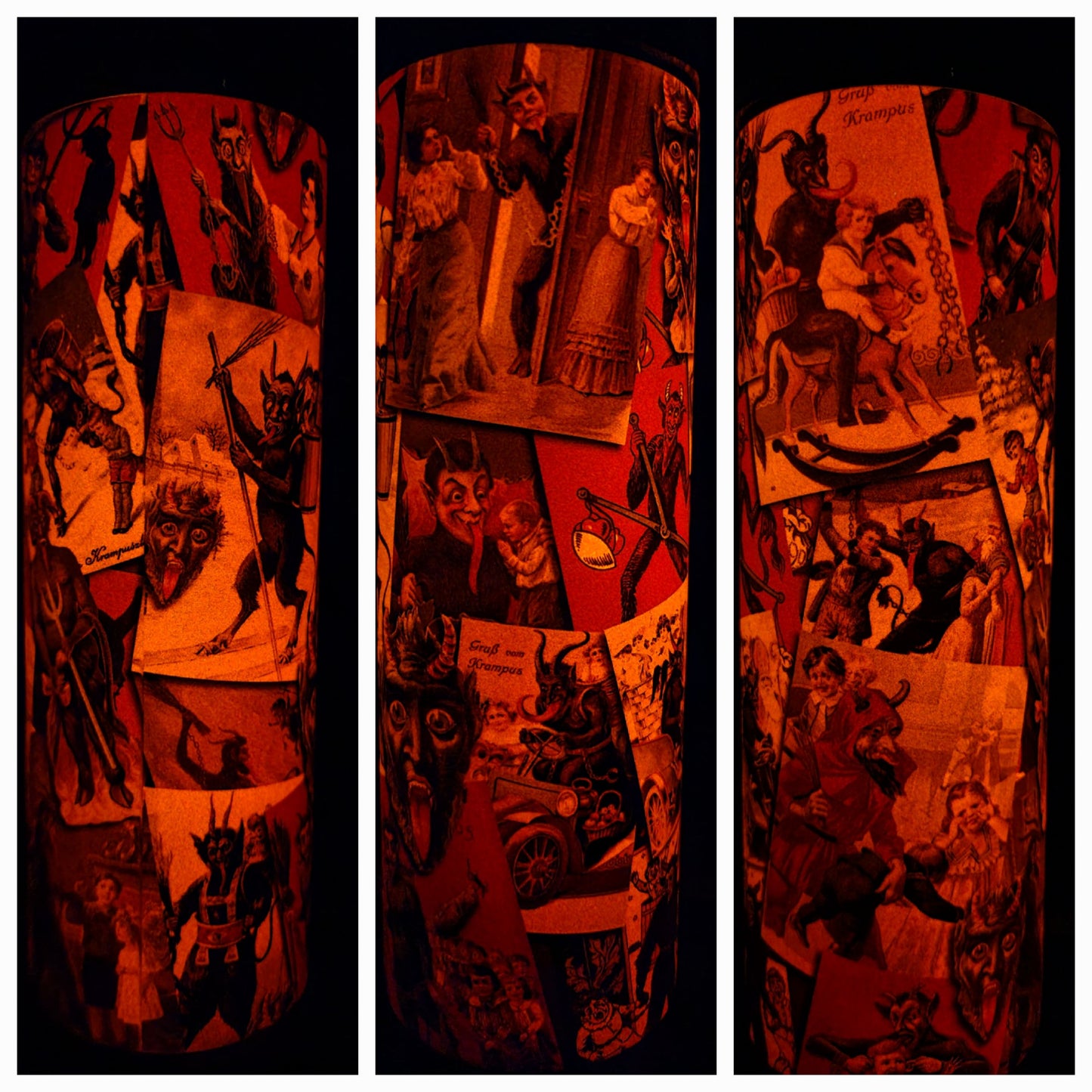 Vintage Krampus 20 oz Sublimated Tumbler for Hot or Cold Drinks