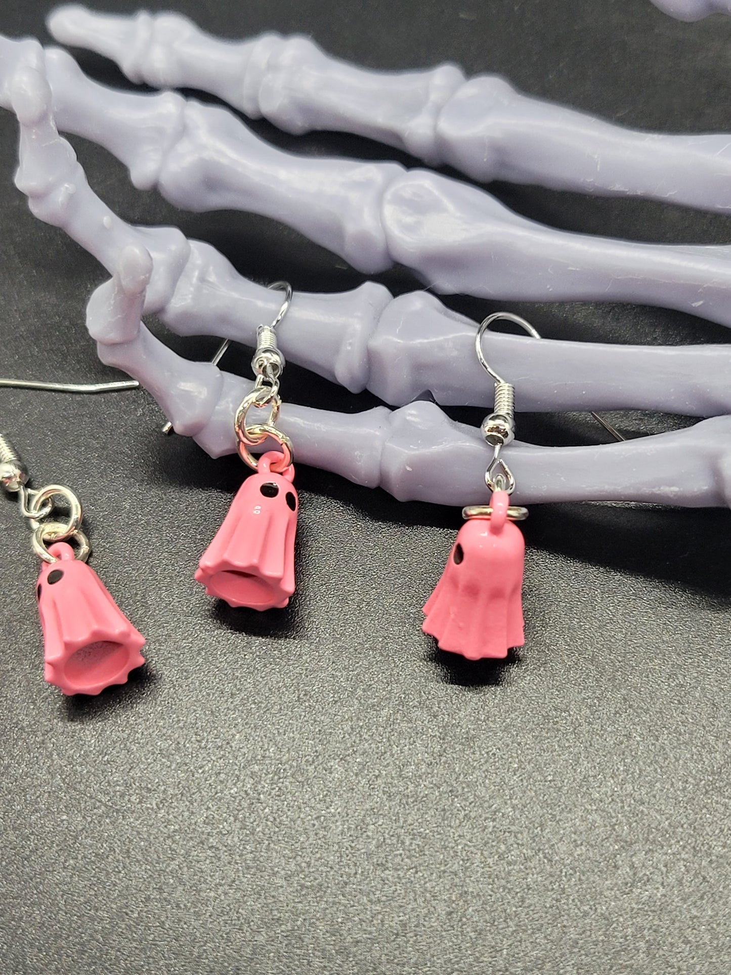 Ghosts Metal Dangle Earrings Light Weight
