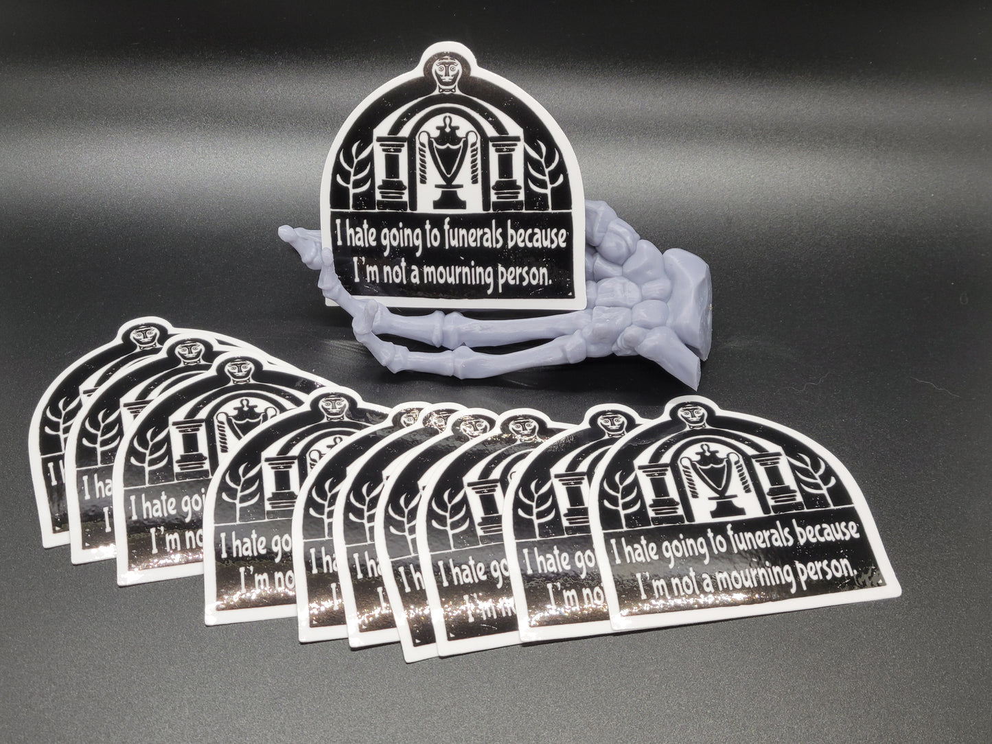 Grave Humor Mourning Heavy Grade Vinyl Decal