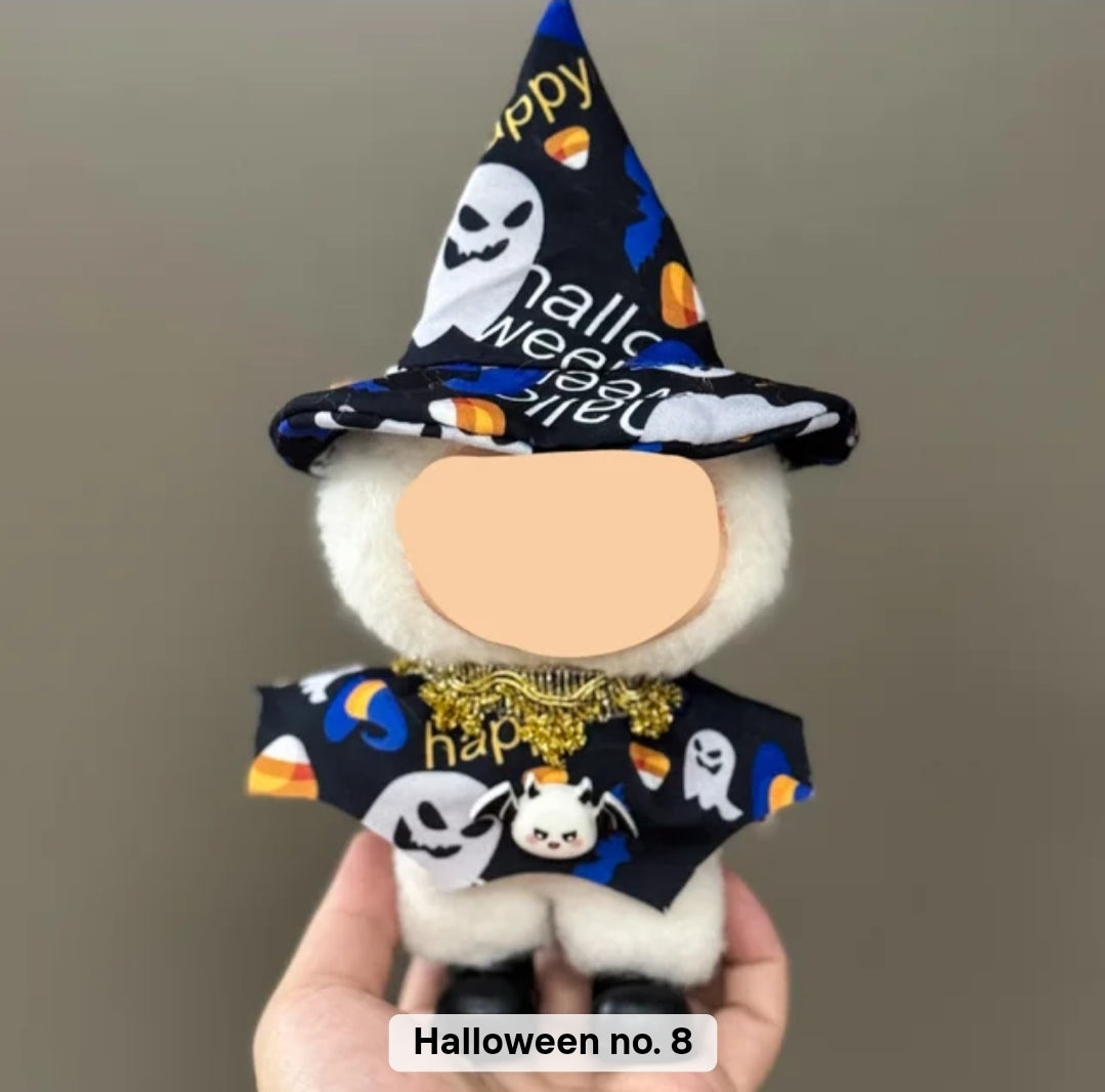 6.5cm Cute Creepy Doll Clothes Halloween Dress Up