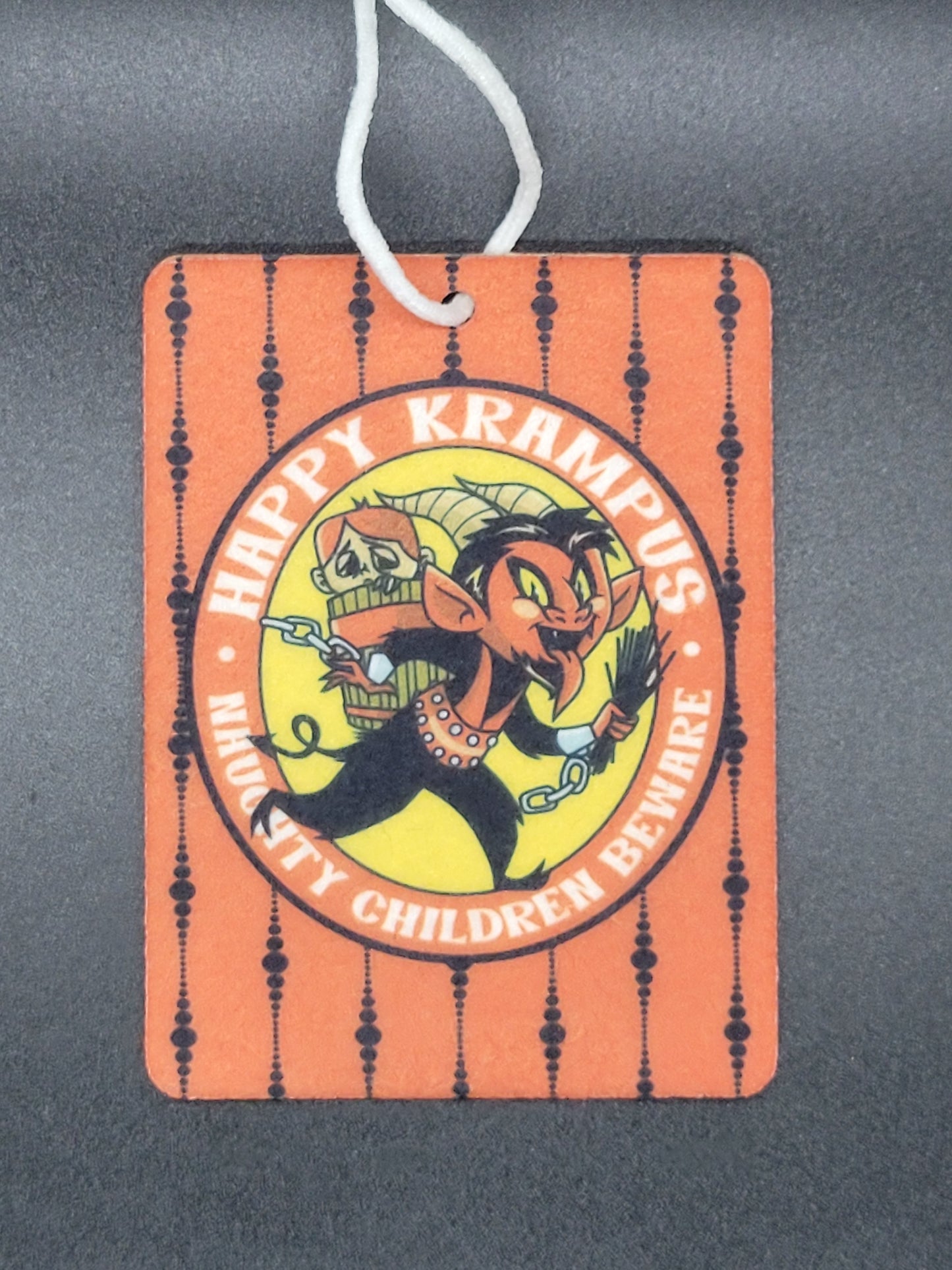 Krampus Red Felt Air Freshener