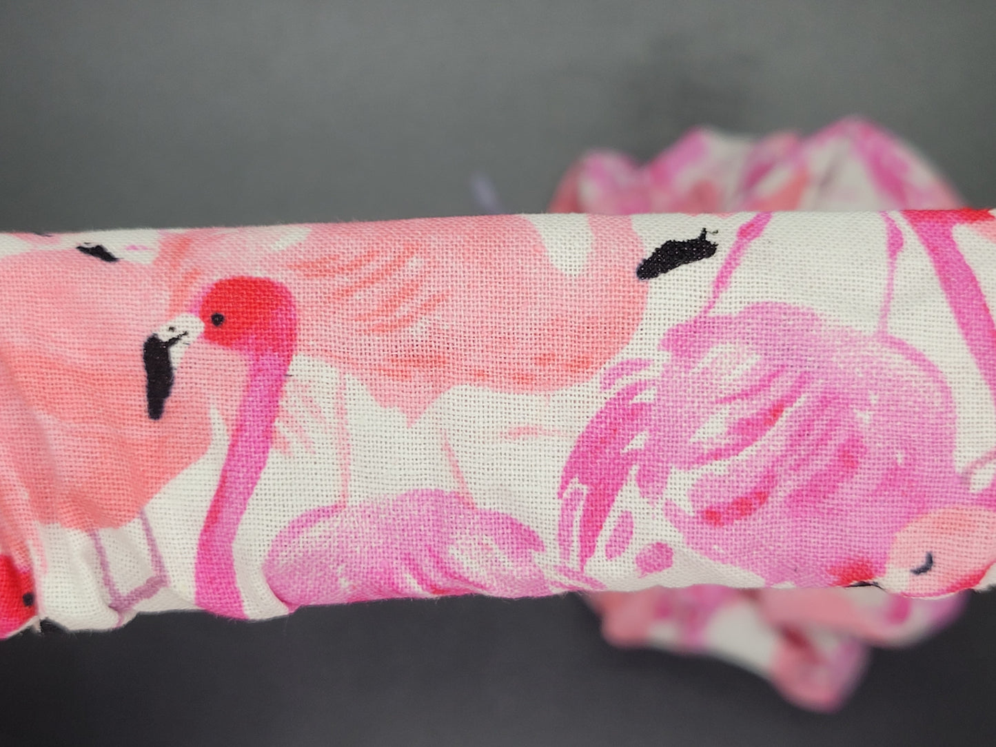 Flamingos Cotton and Elastic Hair Tie Scrunchie