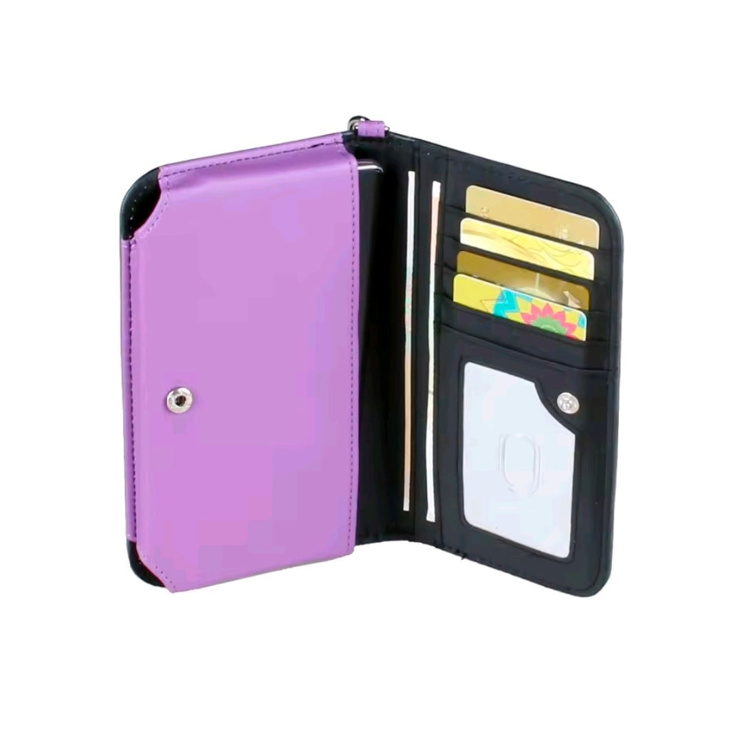 Scream Ghost Faux Leather Wallet Wristlet Clutch
