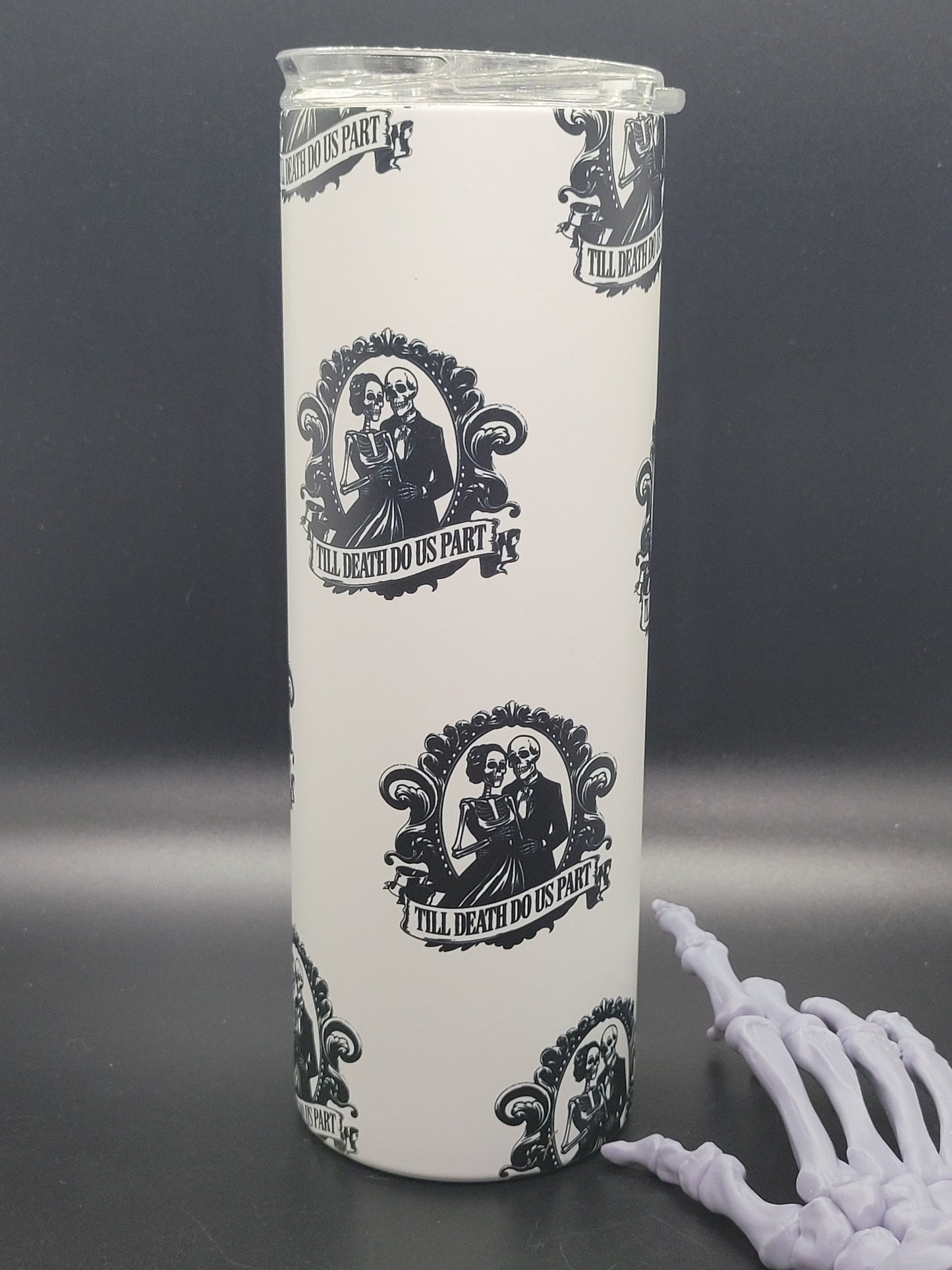 Till Death 20 oz Sublimated Tumbler for Hot or Cold Drinks