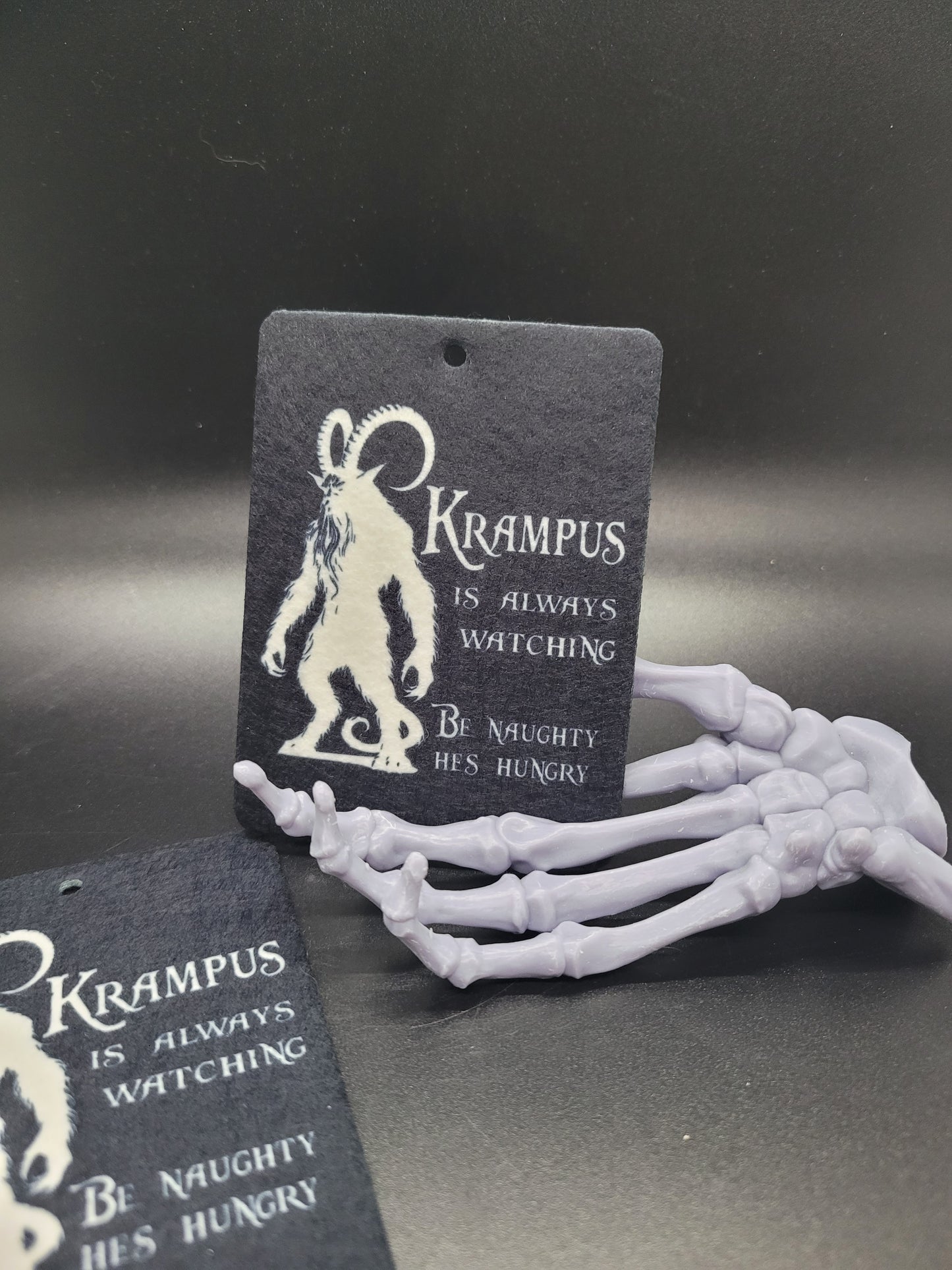 Krampus is Hungry Felt Air Freshener