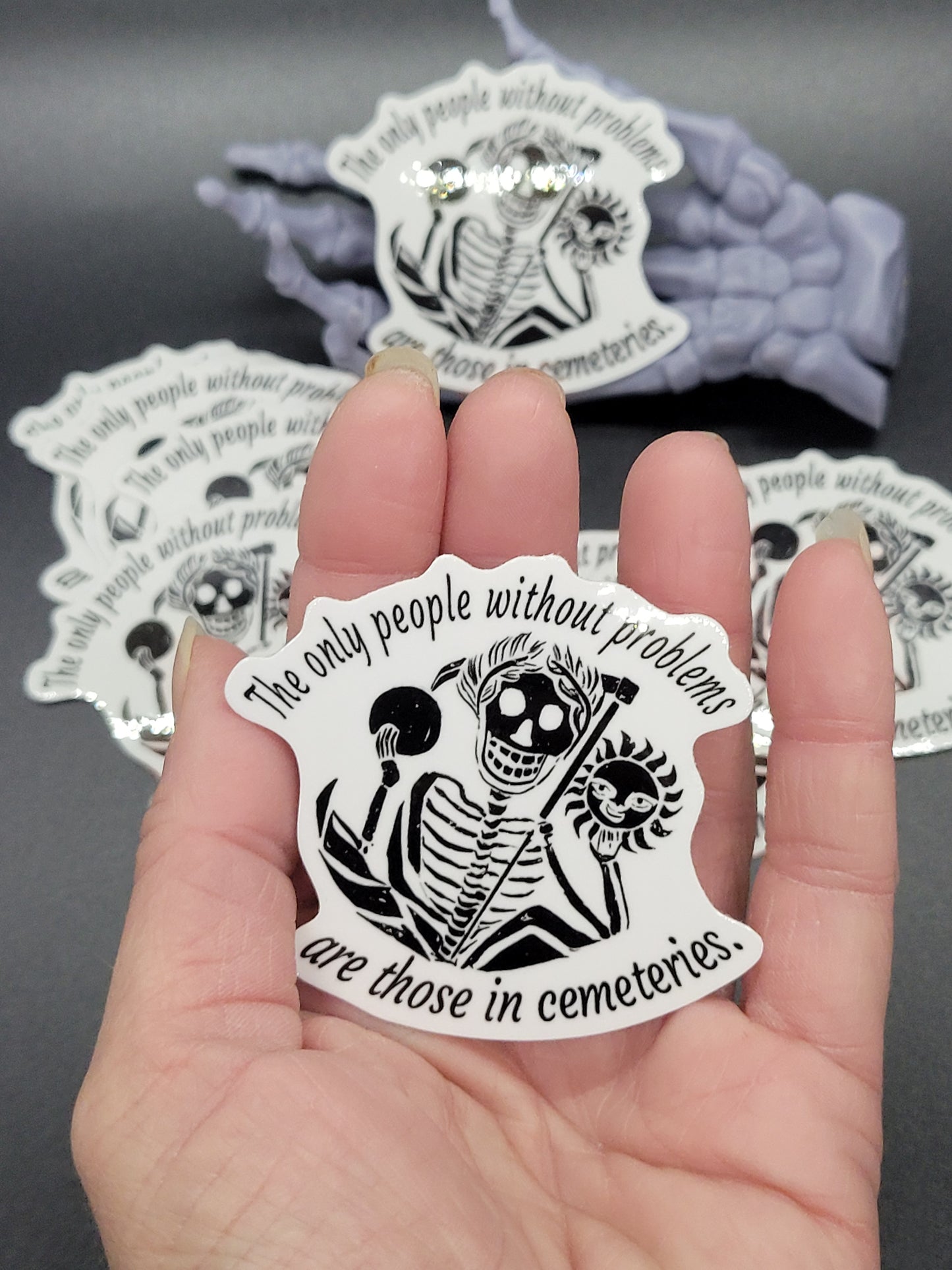 Cemetery Problems Heavy Grade Vinyl Decal