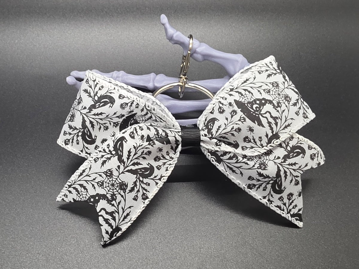 Halloween Witchy Small Purse Charm Cheer Bow Style Clip Handmade