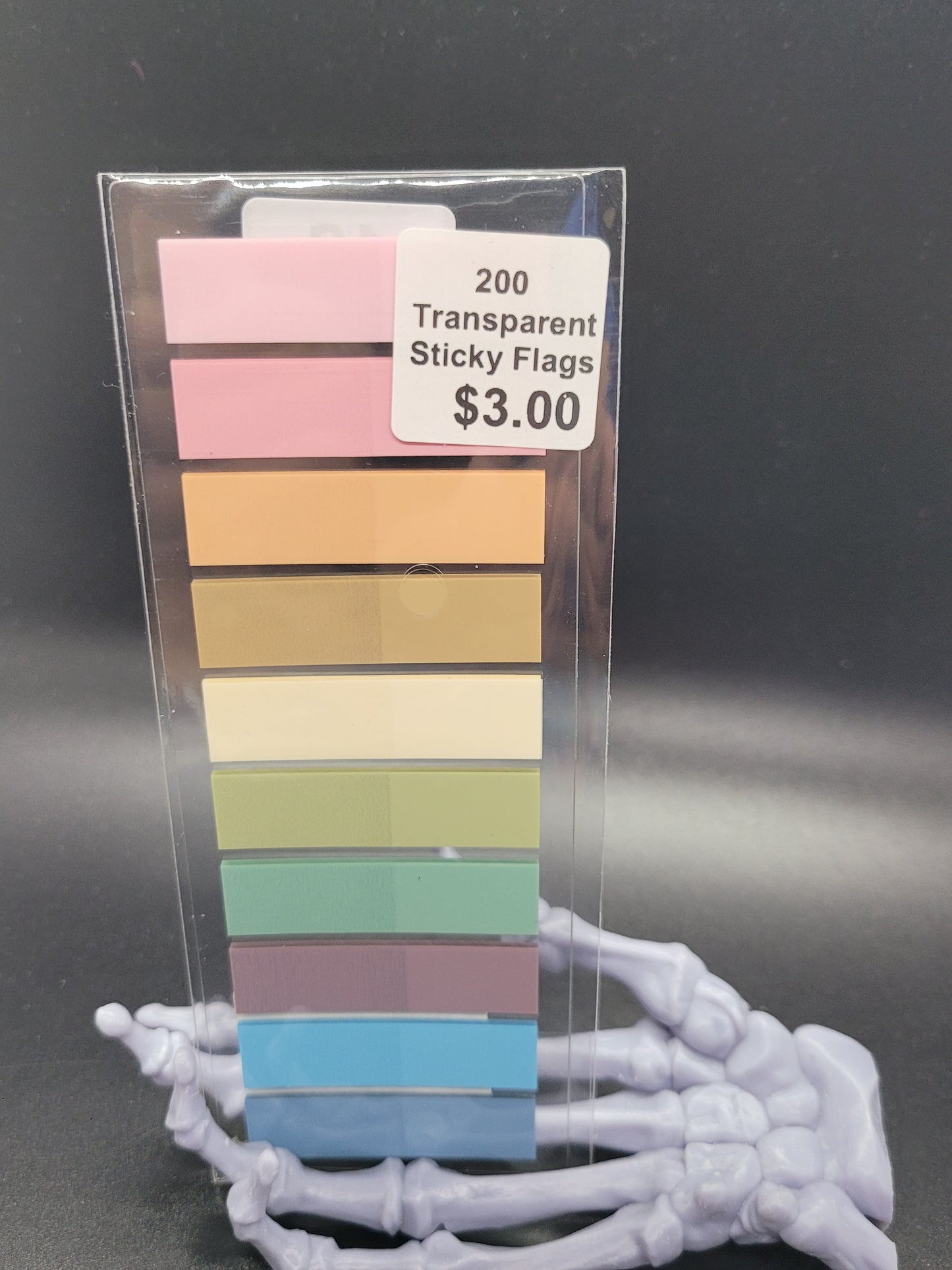 200 Transparent Sticky Flag Strip