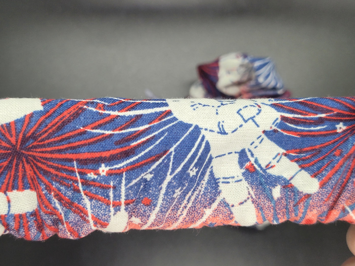 Peace Hands Cotton and Elastic Hair Tie Scrunchie