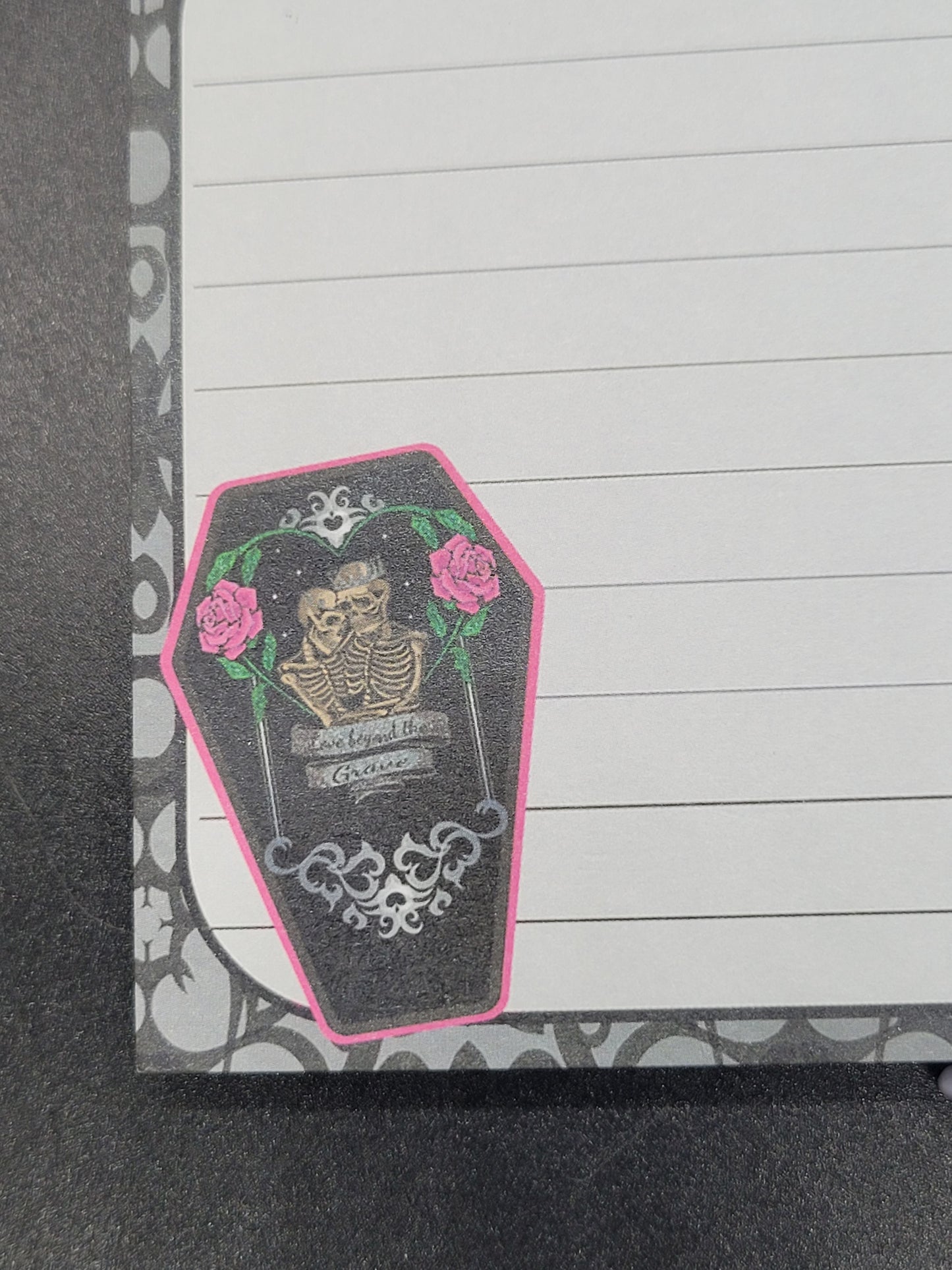 Love Beyond the Grave Sticky Note Pad 50pgs