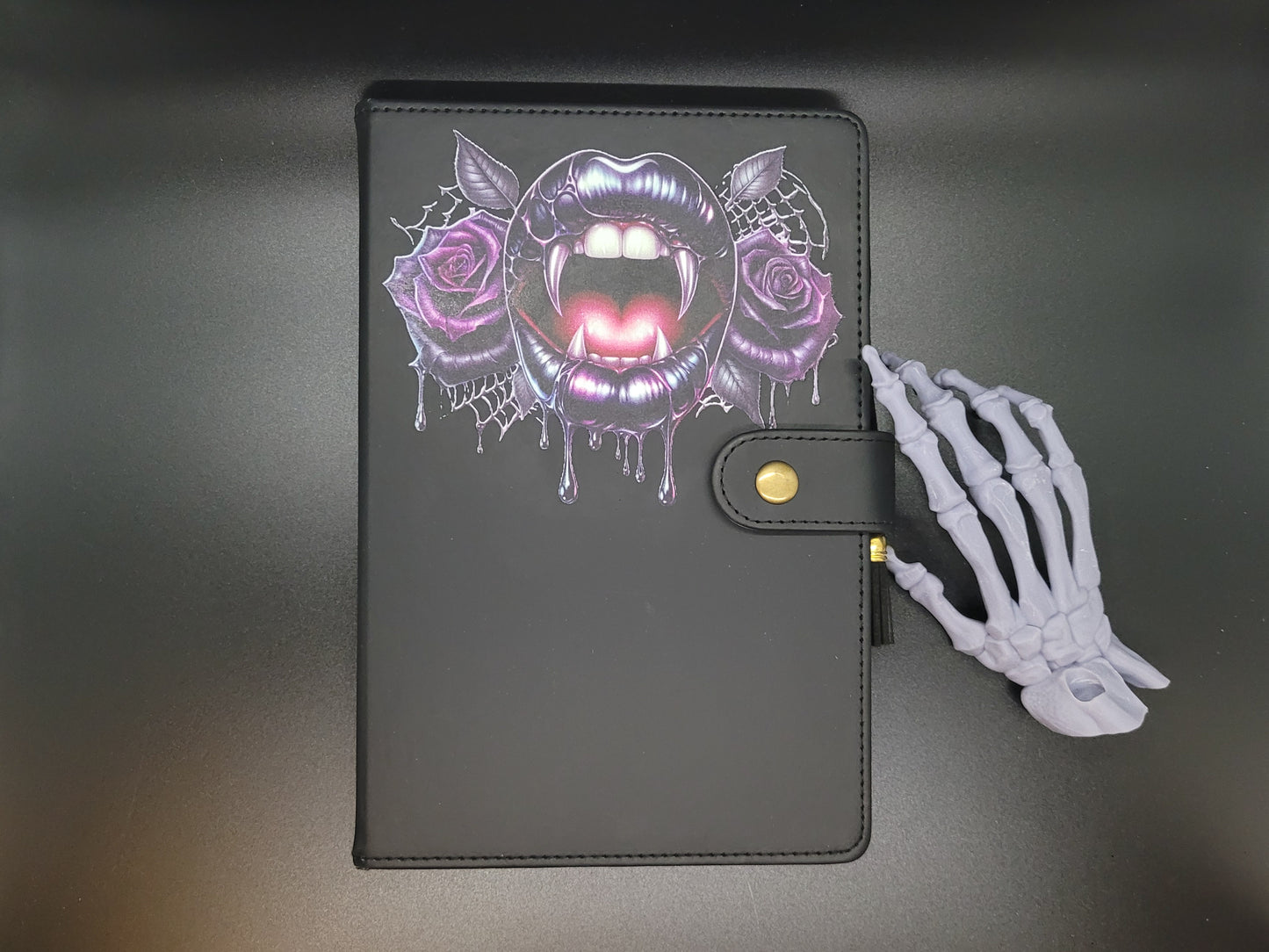 Monster Lined Blank Journal Book of Shadows Grimoire Faux Leather