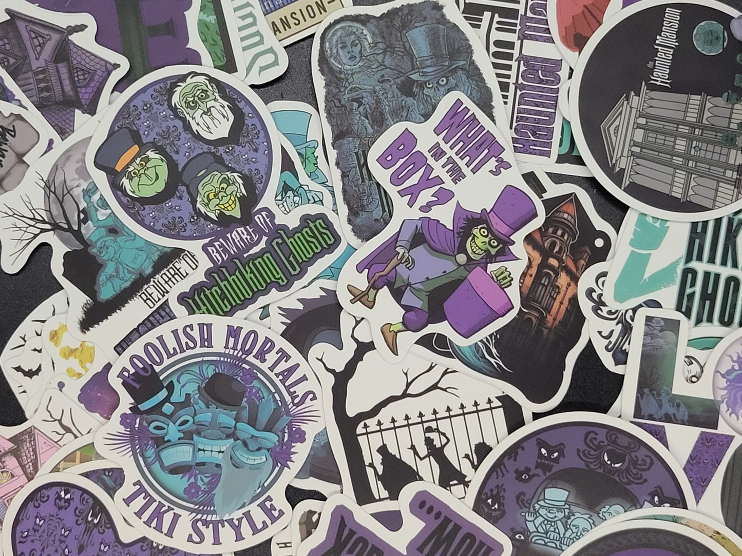 Haunted Mansion Themed Vinyl Sticker 10 Pack for Junk Journals Scrapbooks Budget Binders