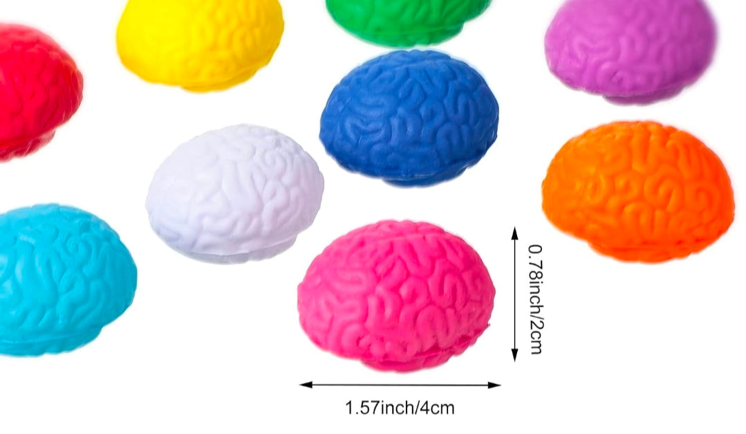 Assorted Brain Squeeze Toy Mini