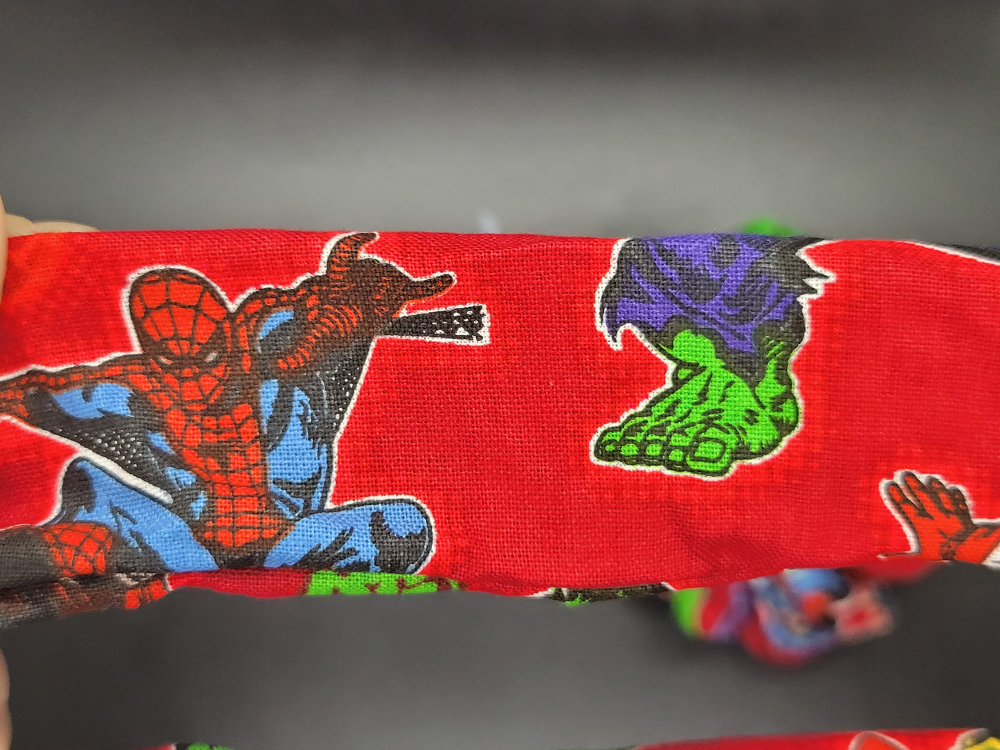 Superhero Cotton and Elastic Hair Tie Scrunchie