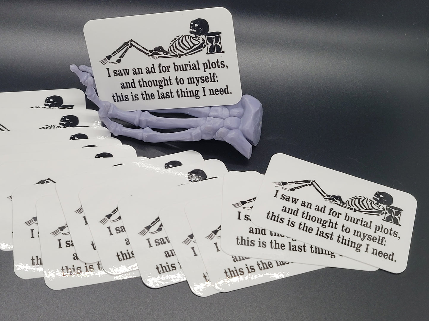Grave Humor Plot Heavy Grade Vinyl Decal