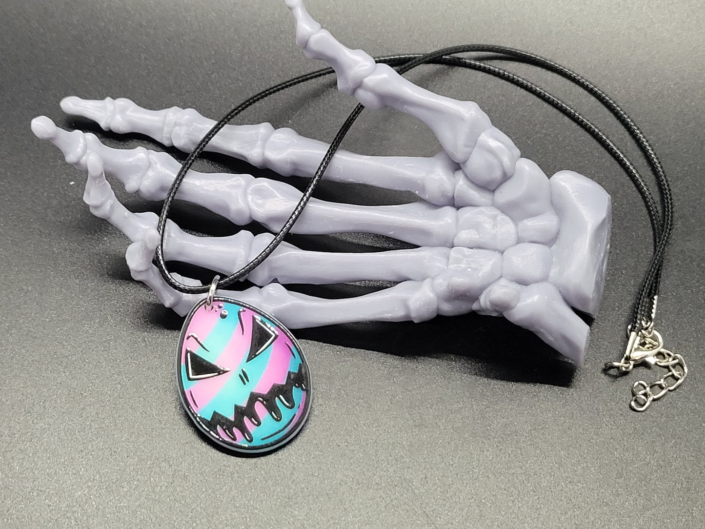 Creepy Easter Egg Resin Earrings Necklace Creepster