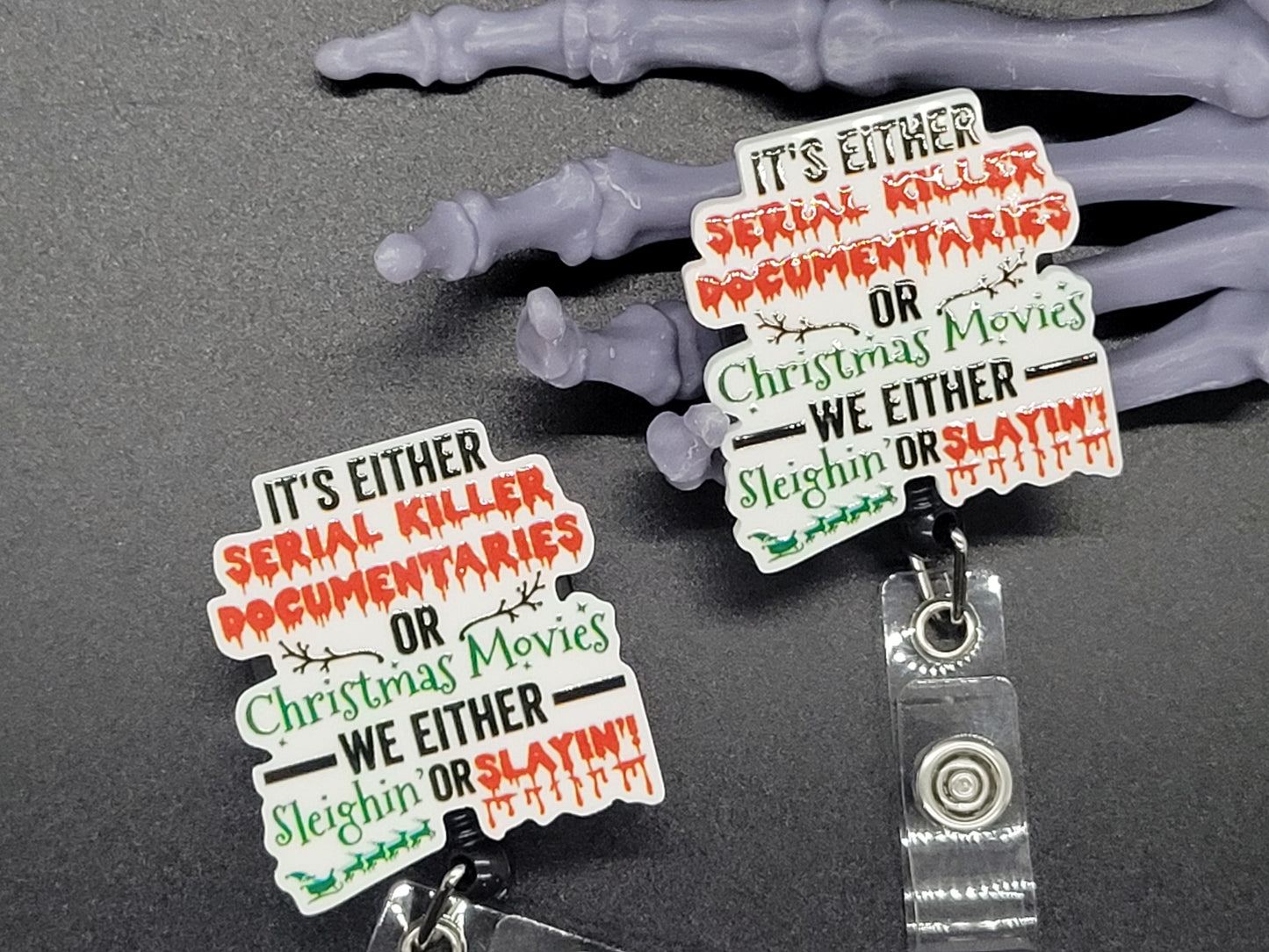 Krampus Collection Badge Reel ID Holders