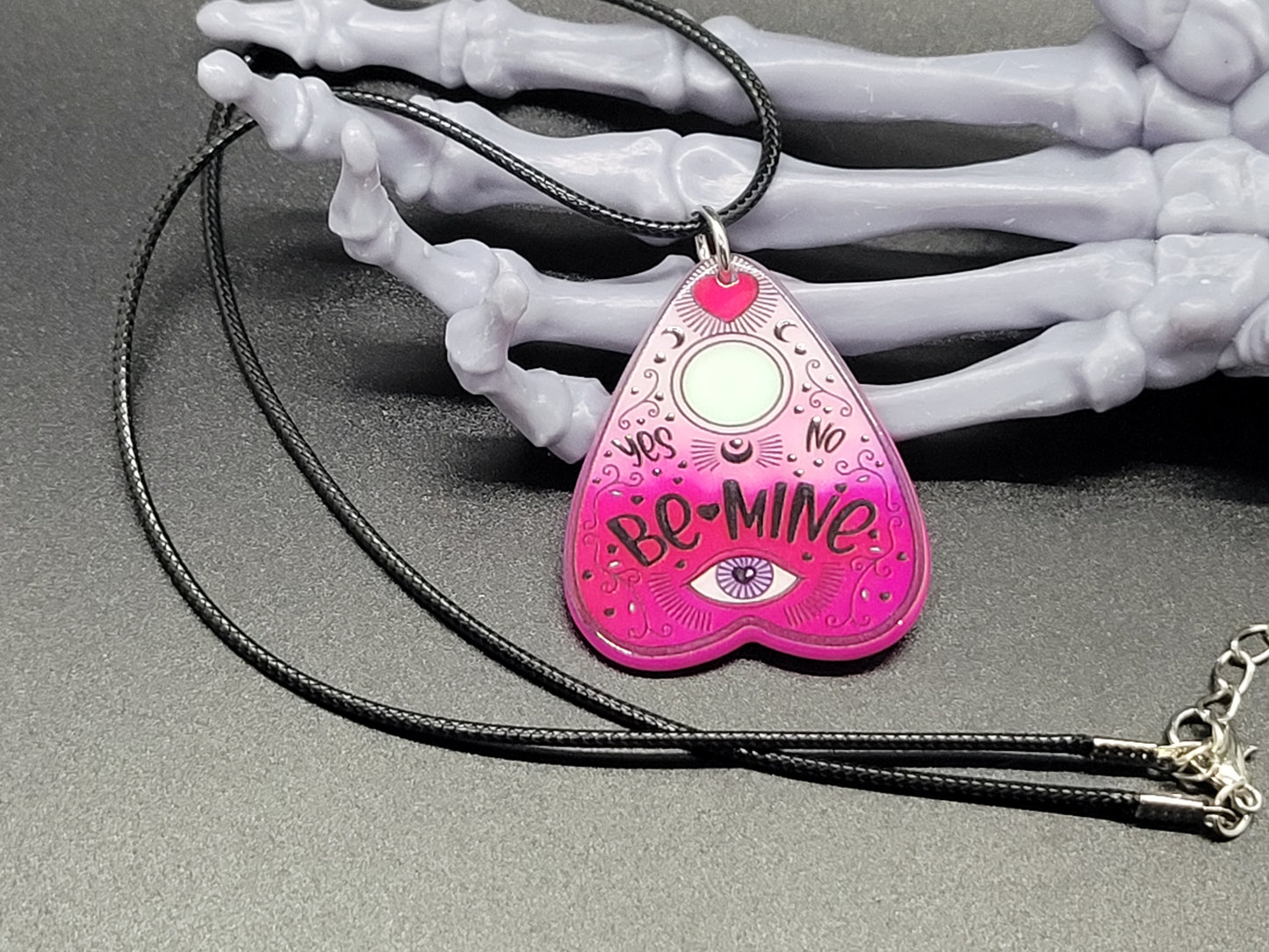 Be Mine Planchette Valentine Resin Earrings Necklace Valloween