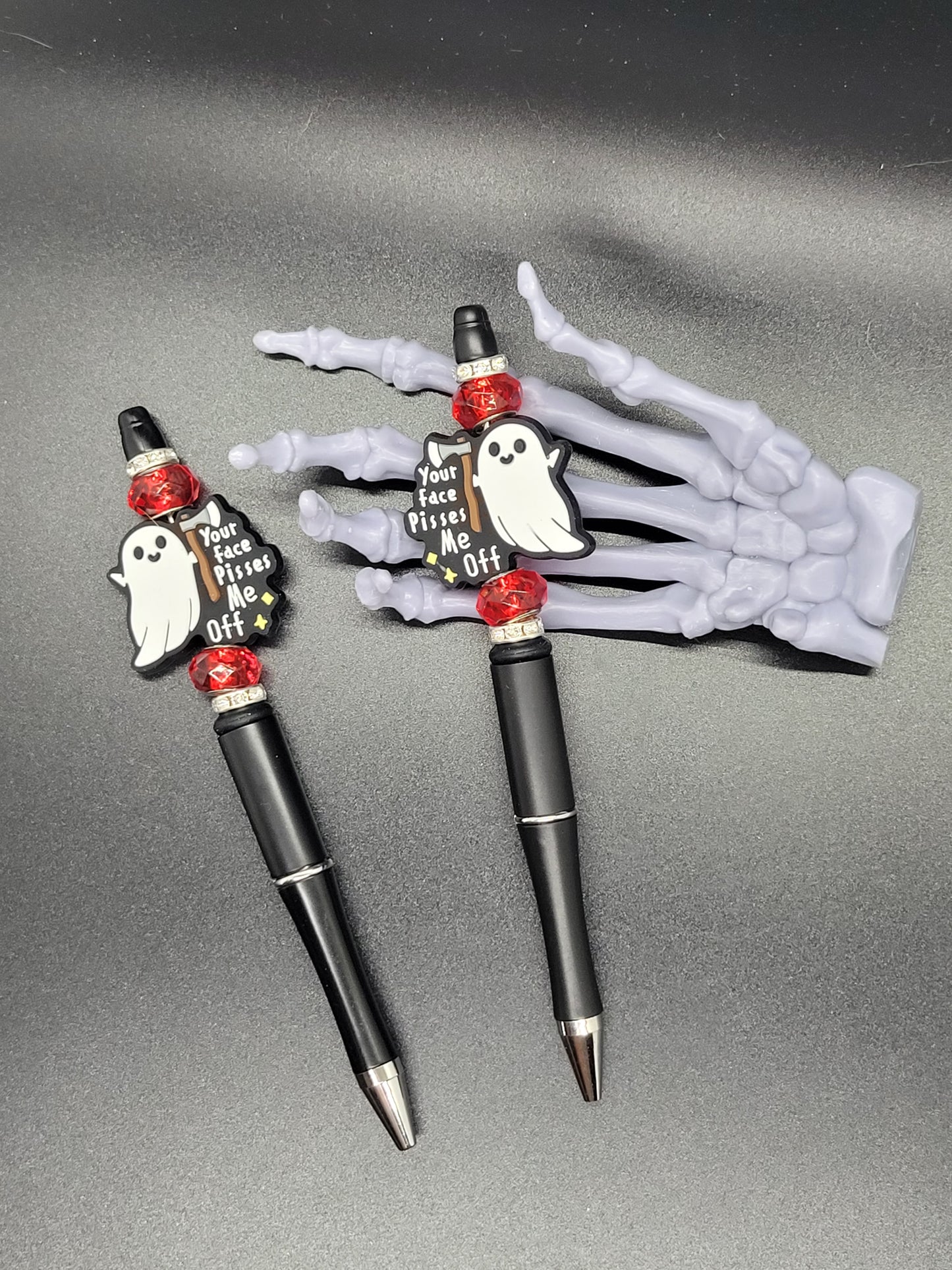 Your Face Ghost Beaded Pen with Refill