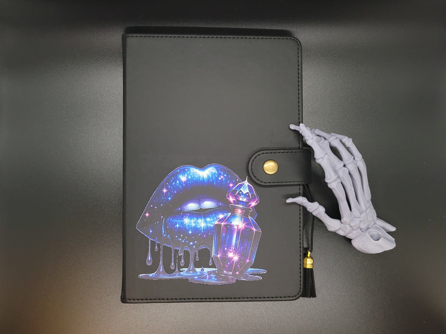 Poison Lined Blank Journal Book of Shadows Grimoire Faux Leather