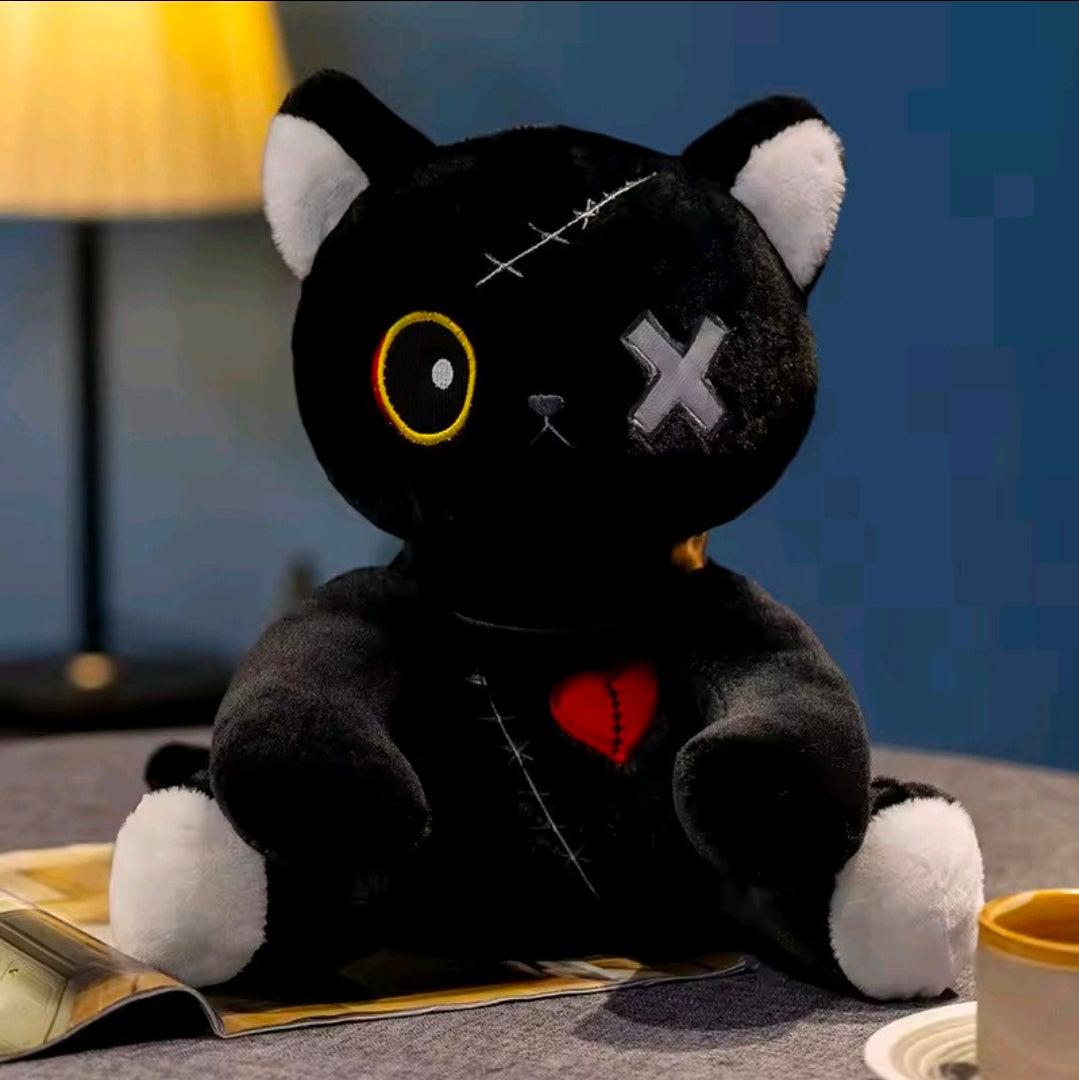 Plush Stuffed Evil Cat Halloween Cute Animal