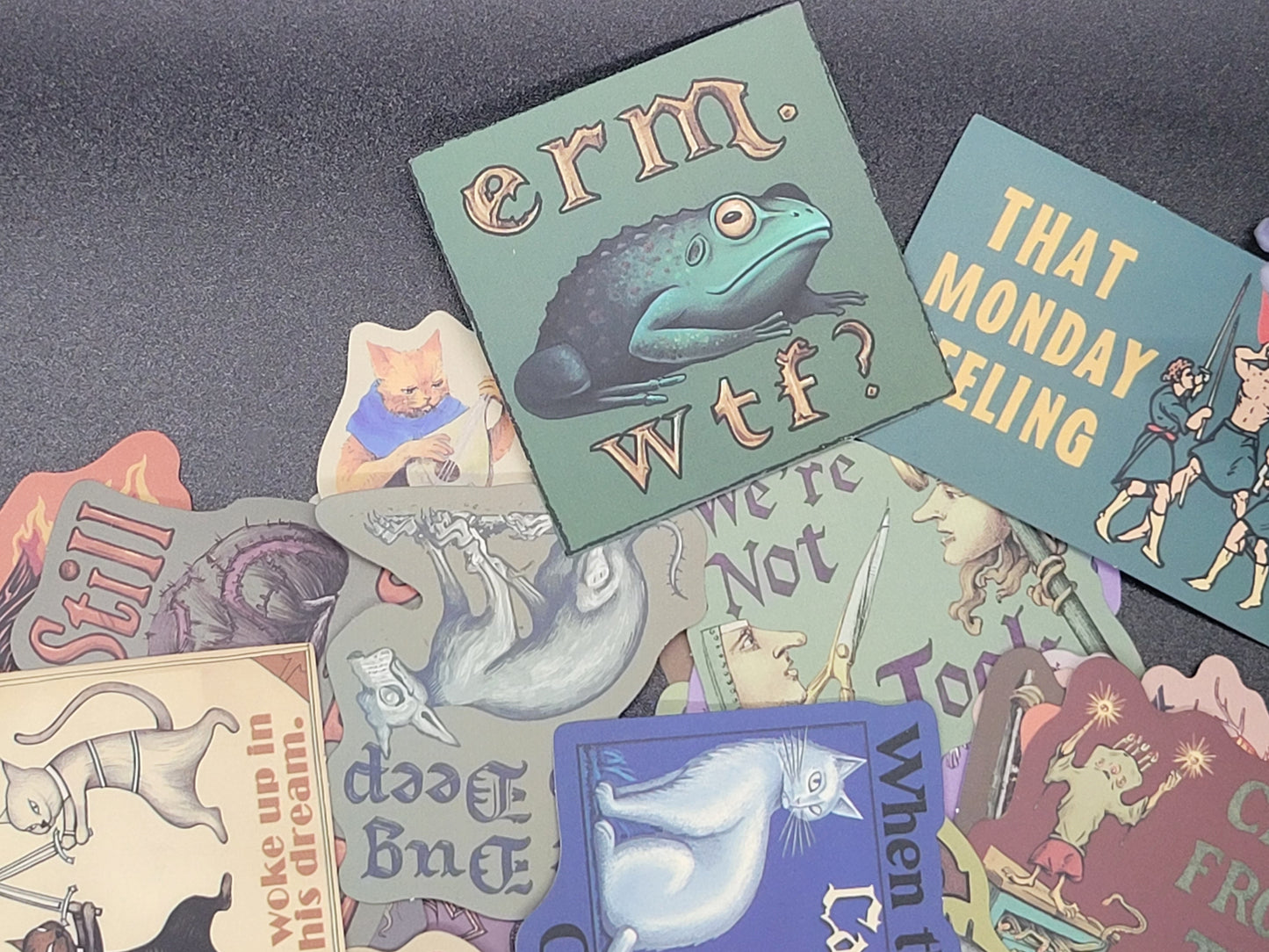 Weird Renaissance Vinyl Sticker 10 Pack for Junk Journals Scrapbooks Budget Binders