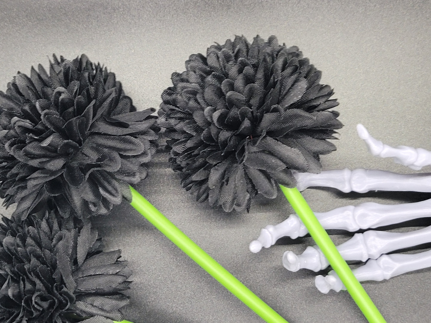 Black Dahlia Chrysanthemum Flower Ink Pen Writting Wedding