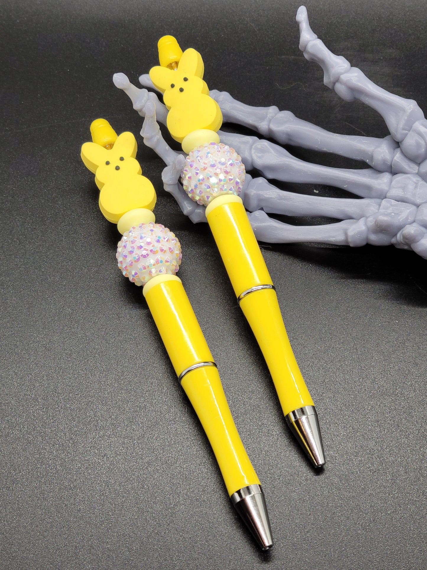 Yellow Peep Bunny Beaded Pen with Refill