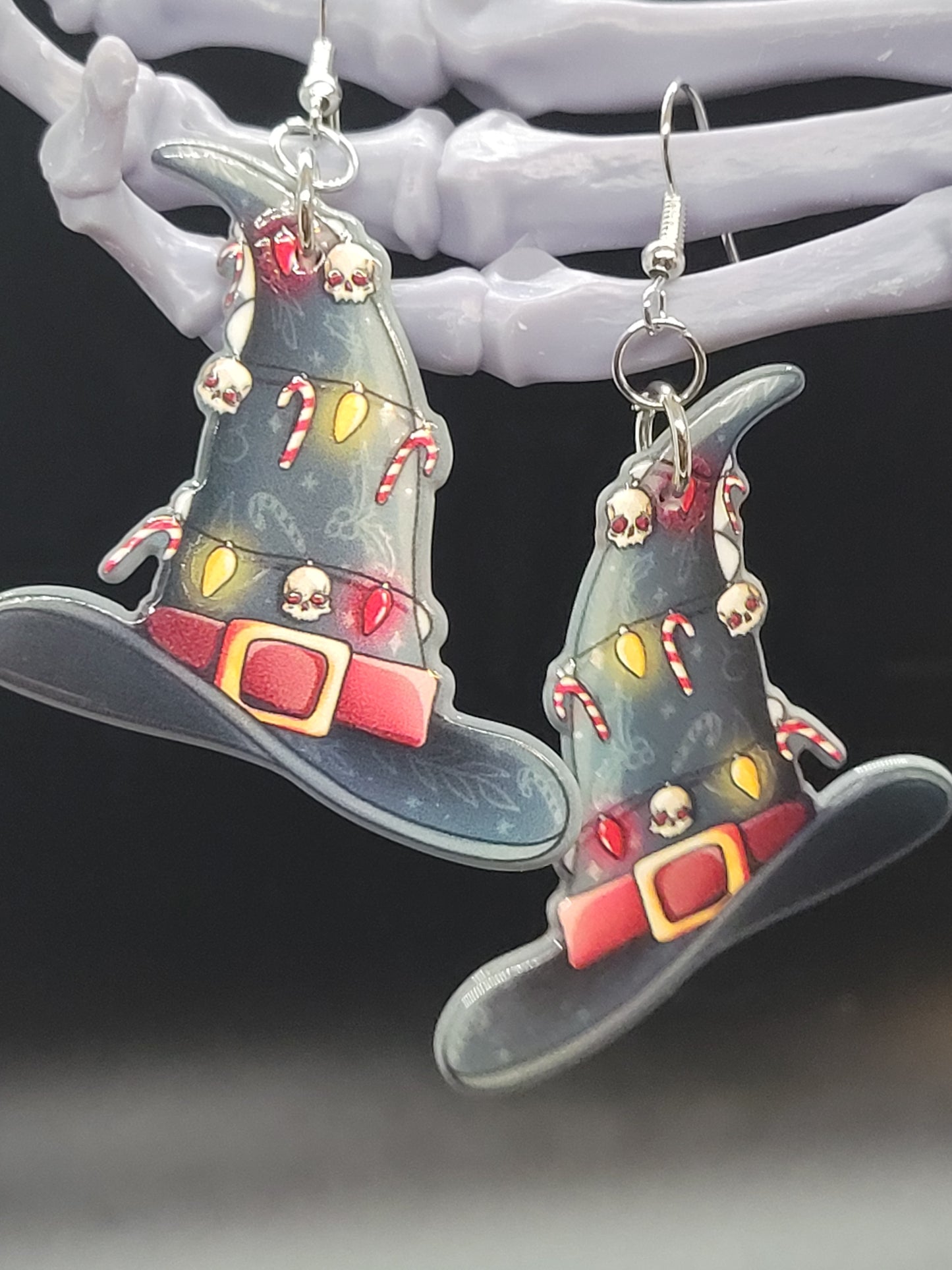 Christmas Witch Acrylic Earrings
