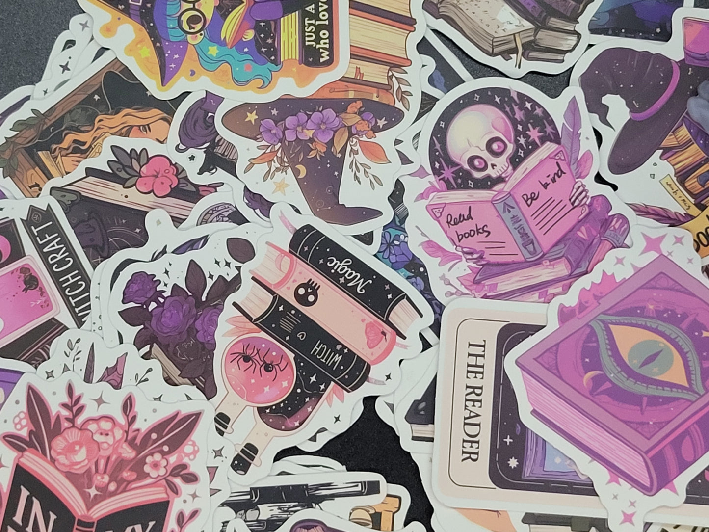 Bookish Vinyl Sticker 10 Pack for Junk Journals Scrapbooks Budget Binders
