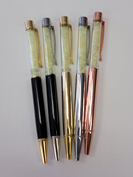 The Original Uranium Glass Filled Pen Vaseline Glass