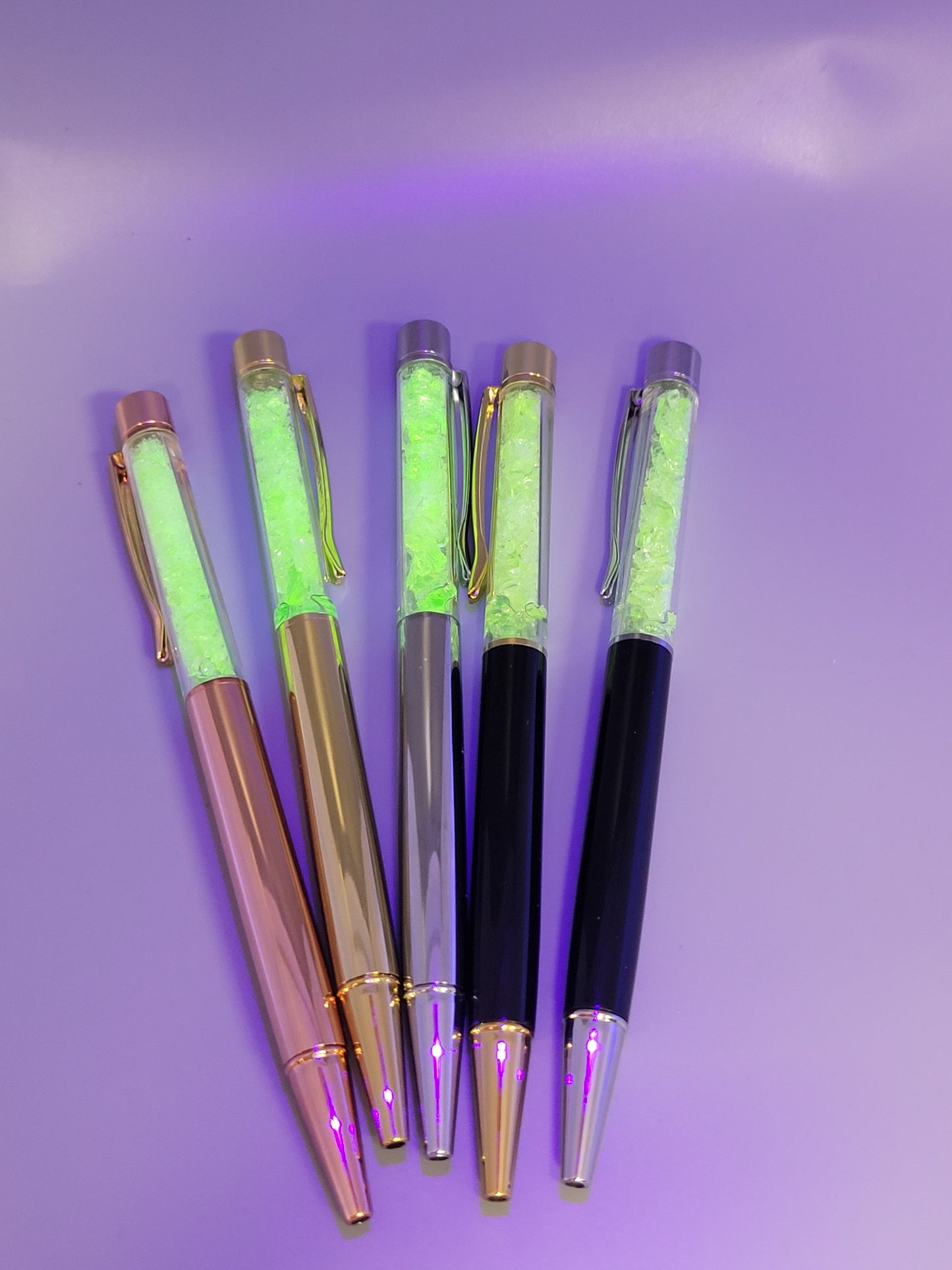 The Original Uranium Glass Filled Pen Vaseline Glass