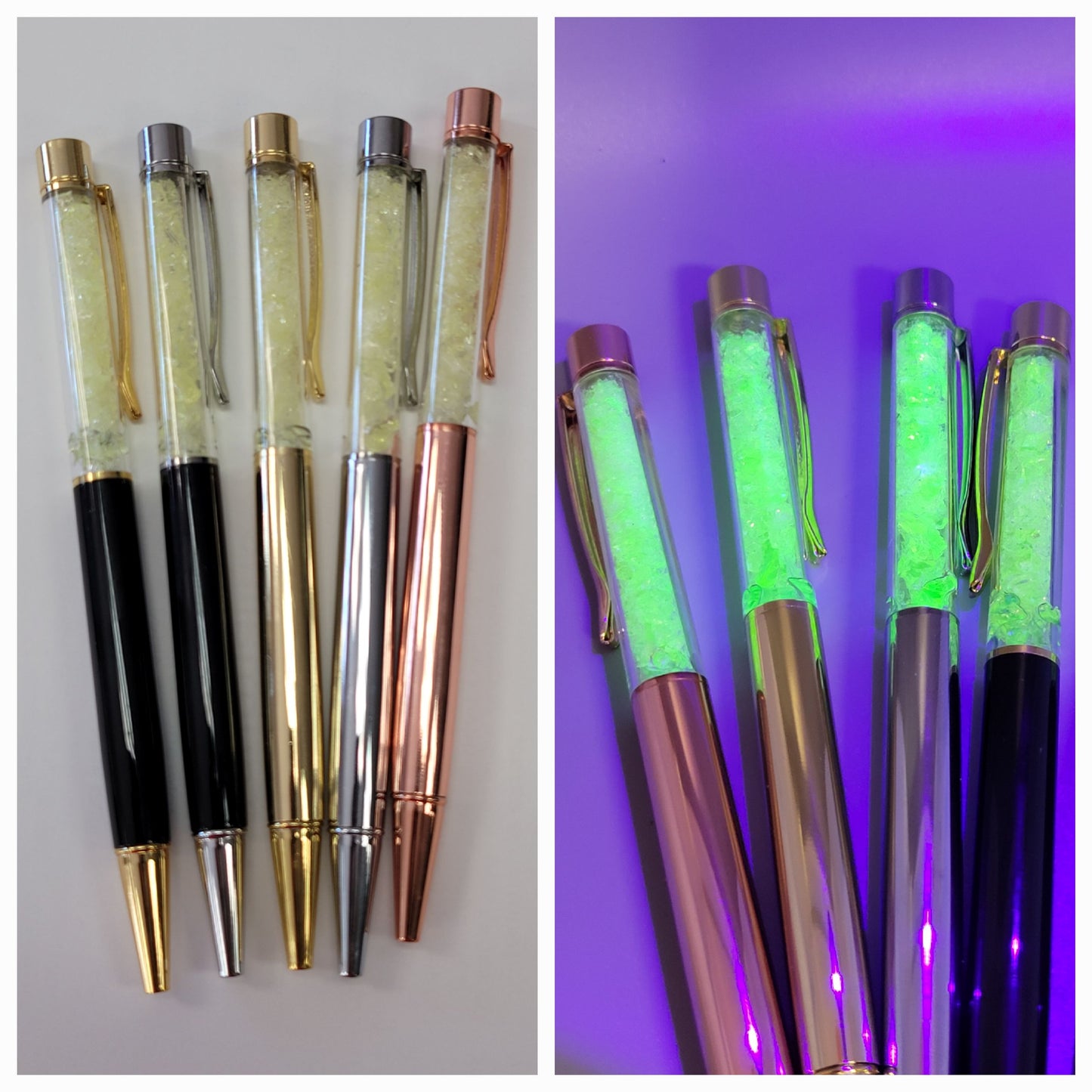 The Original Uranium Glass Filled Pen Vaseline Glass