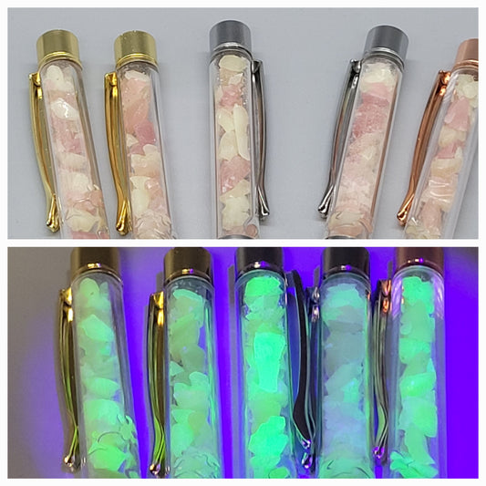 The Original Uranium Glass Filled Pen Burmese Glass