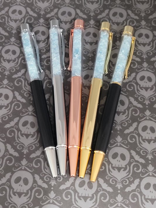 The Original Uranium Glass Filled Pen Blue Glass