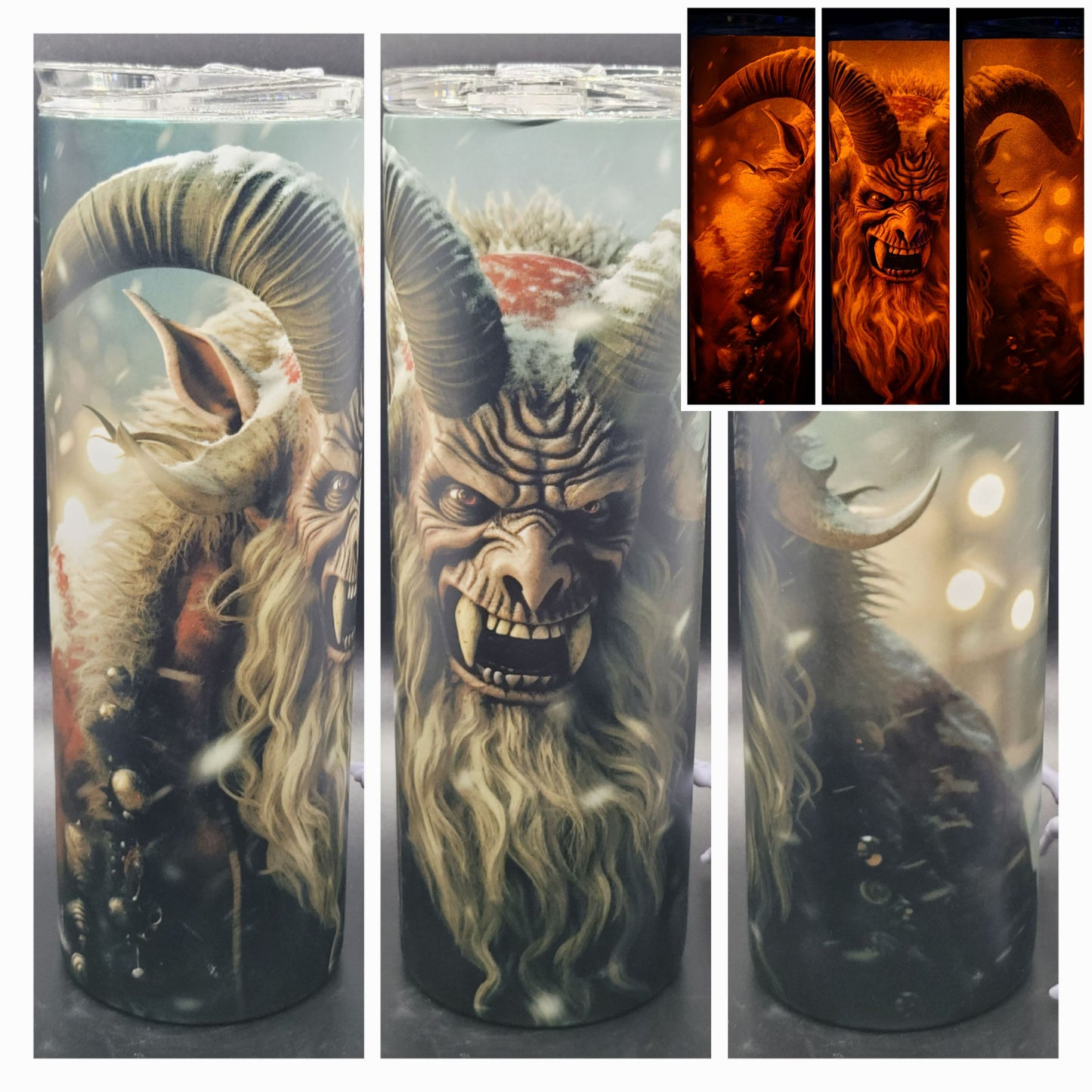 Krampus 20 oz Sublimated Tumbler for Hot or Cold Drinks