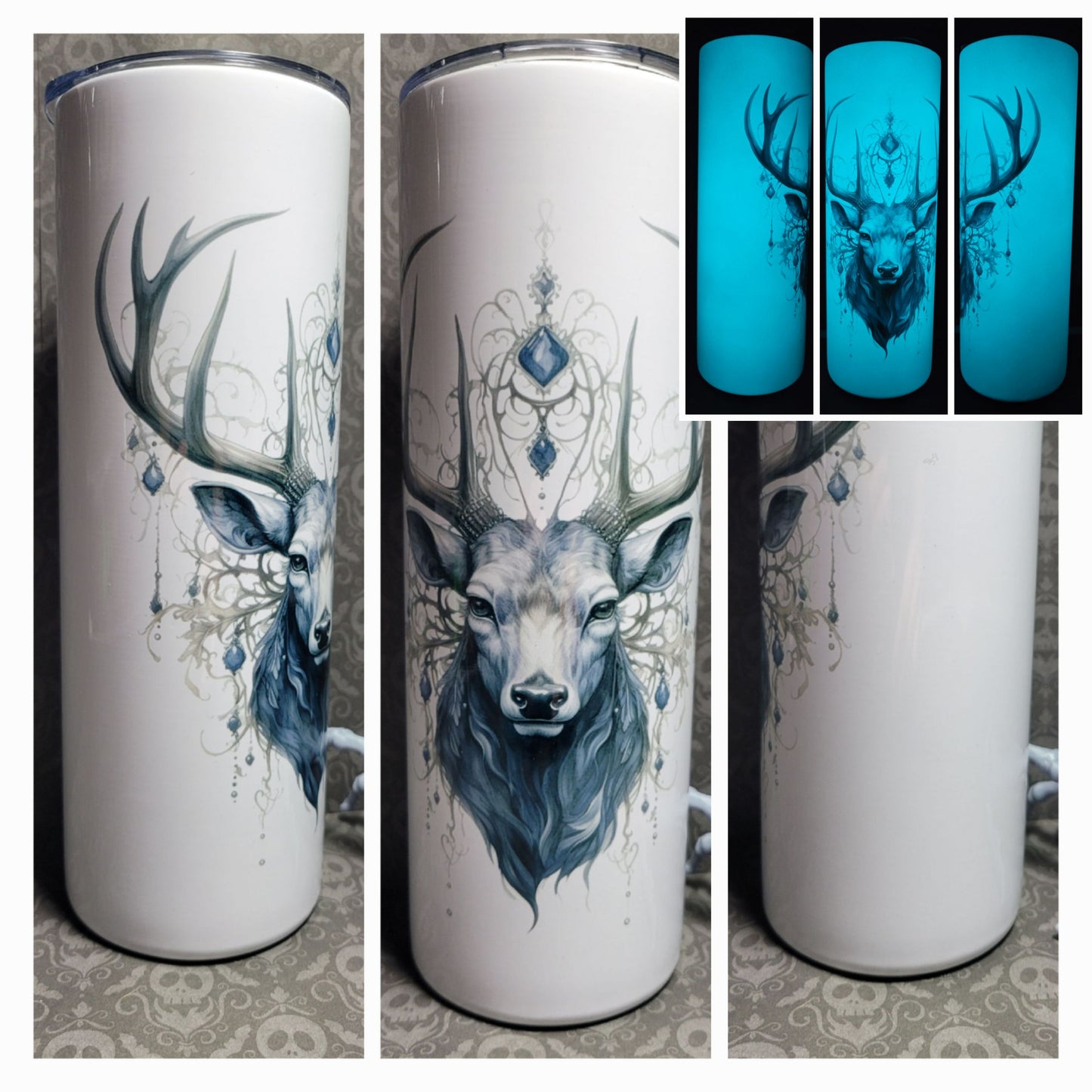 Mystic Deer 20 oz Sublimated Tumbler for Hot or Cold Drinks