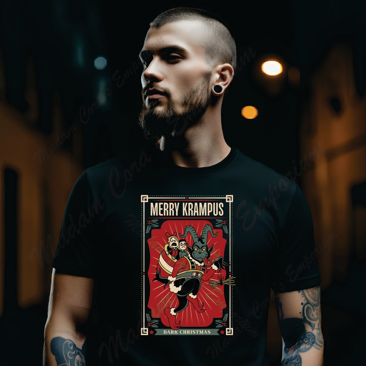 Merry Krampus Apparel Tee Shirt, Hoodie