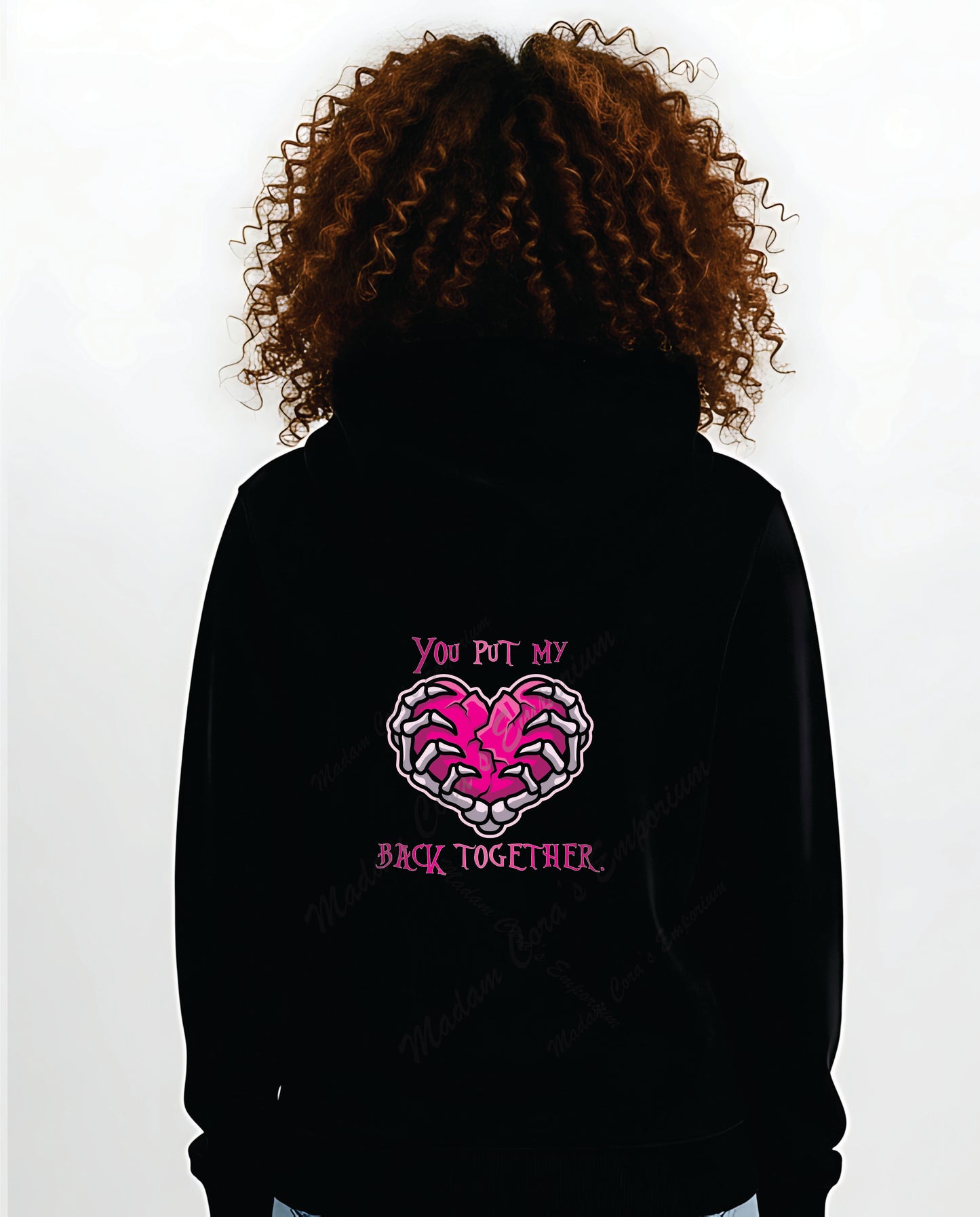 Heart Skeleton Hands Valloween Apparel Tee Shirt Hoodie