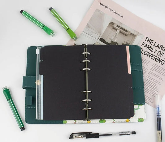 A6 Black Binder Dividers