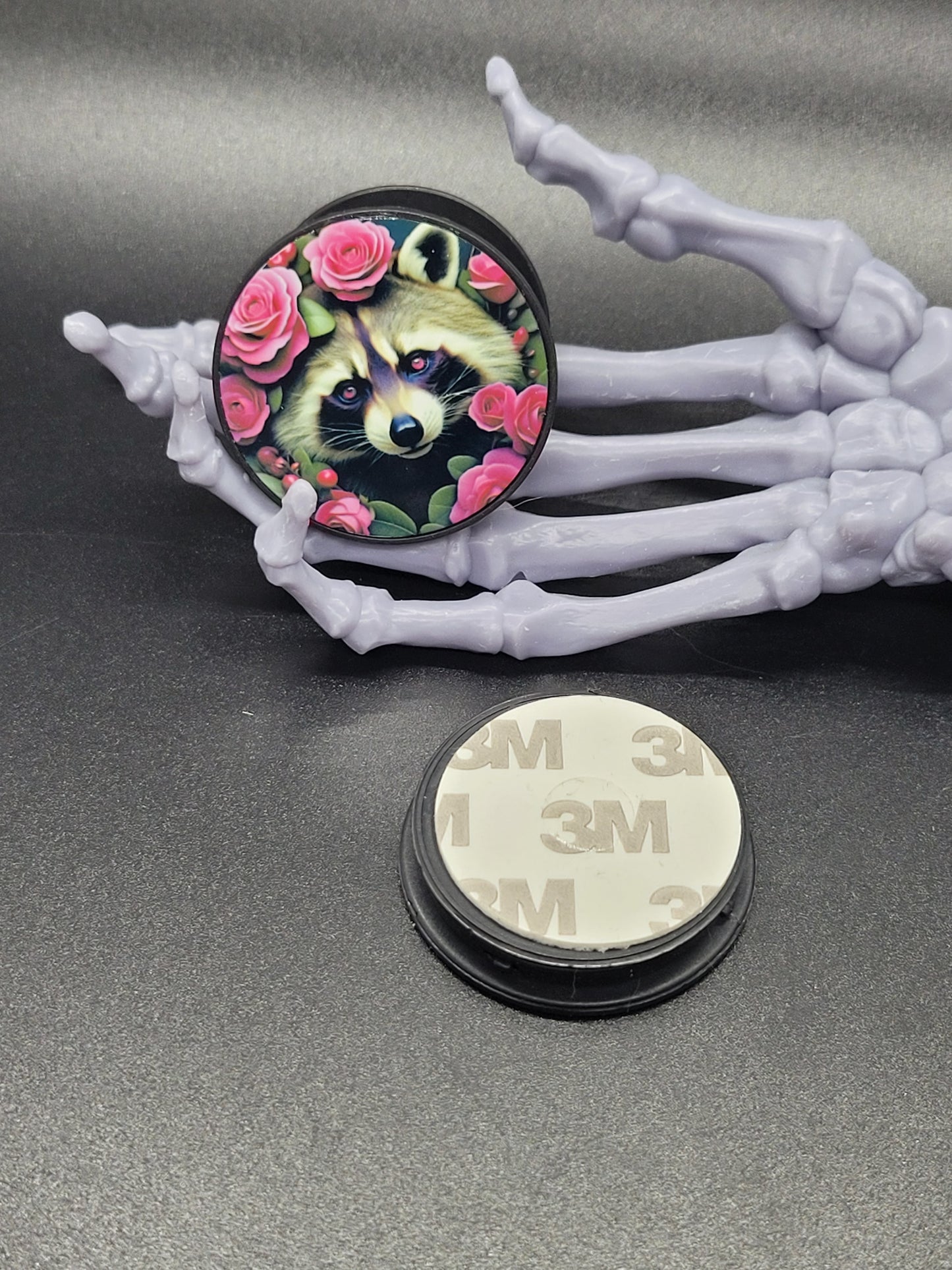 Berry Raccoon Adhesive Phone Grips