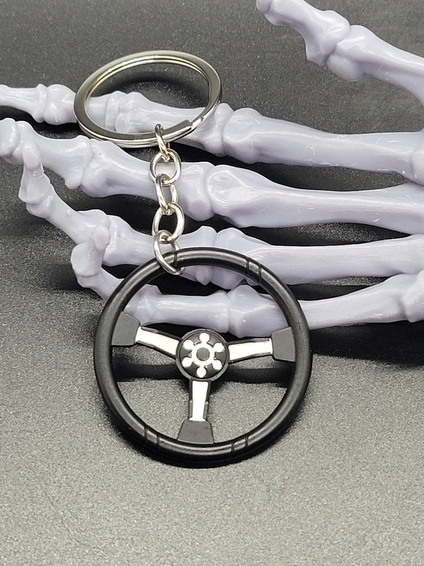 Car Part Key Chain Steering Wheel Metal Alloy