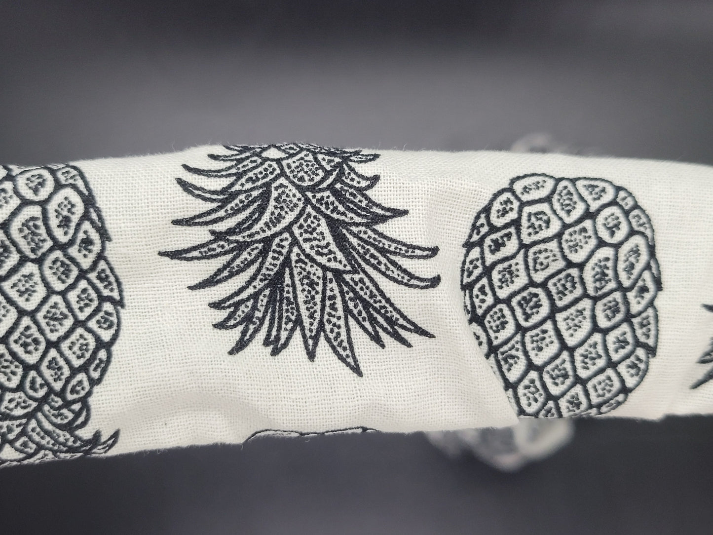 Pineapple Cotton and Elastic Hair Tie Scrunchie