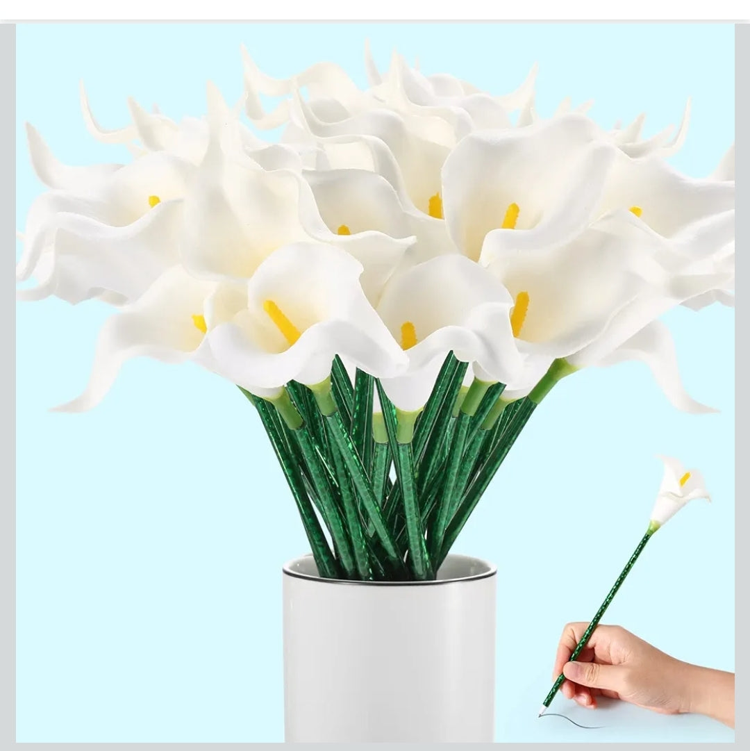 Calla Lily Pen Black Ink Writing Wedding