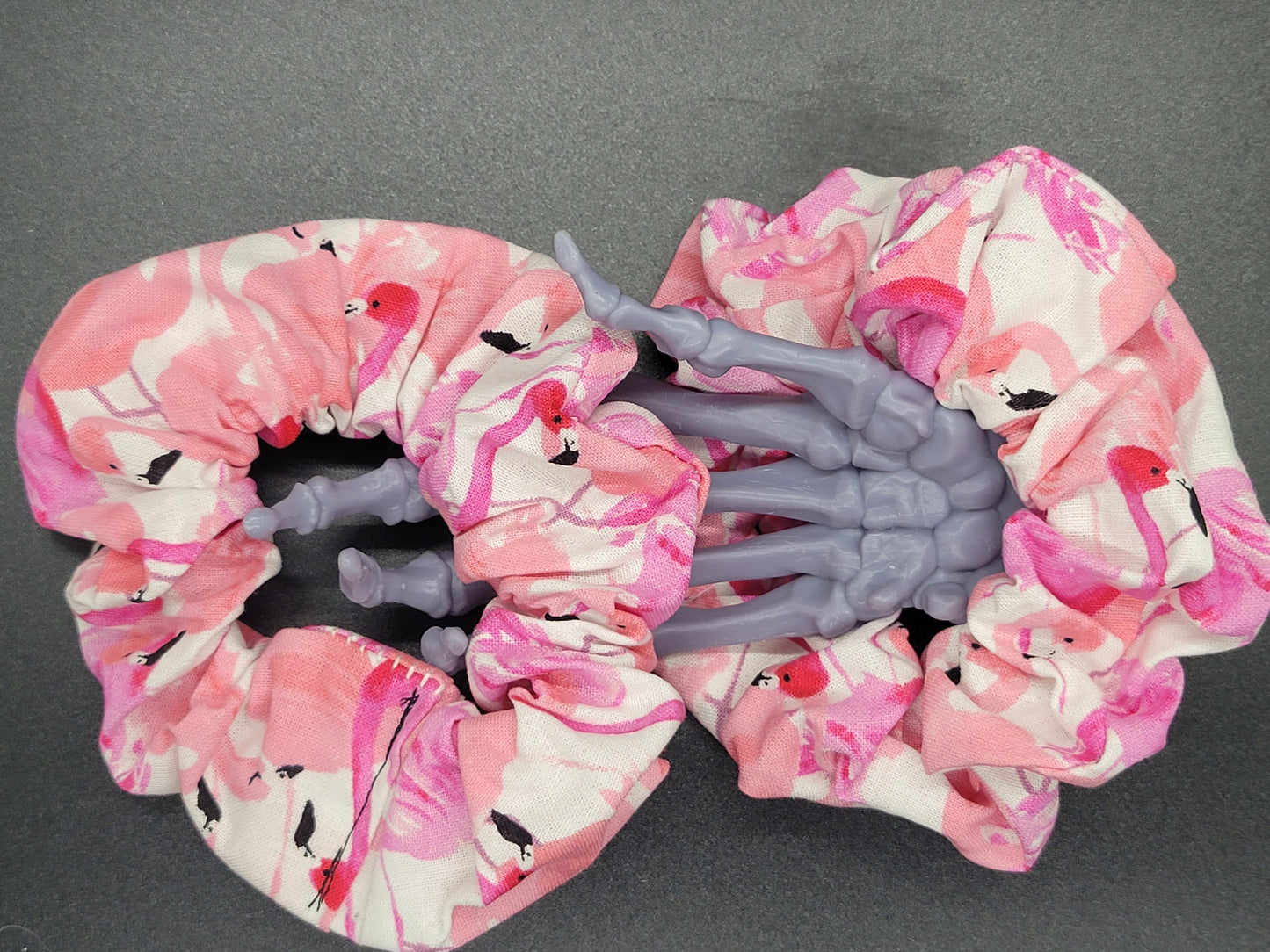 Flamingos Cotton and Elastic Hair Tie Scrunchie