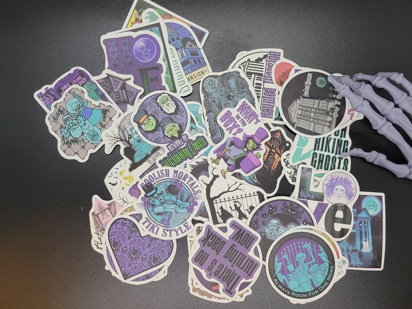 Haunted Mansion Themed Vinyl Sticker 10 Pack for Junk Journals Scrapbooks Budget Binders