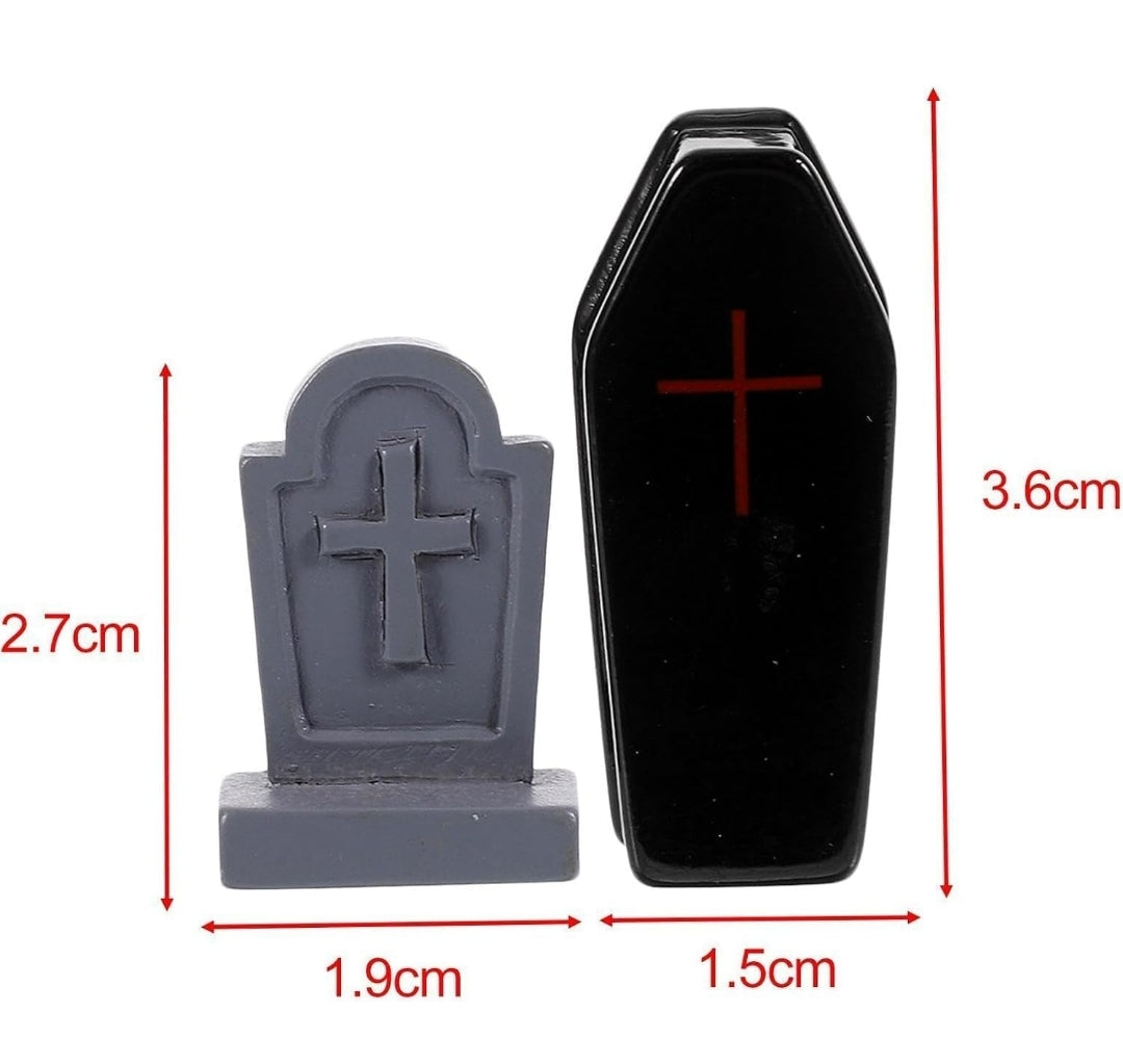 Miniature Coffin and Stone Set Dead Zen Add On