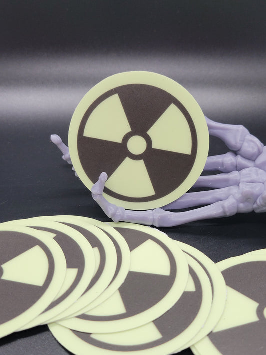 Glow in the Dark Radioactive Symbol Heavy Grade Vinyl Decal