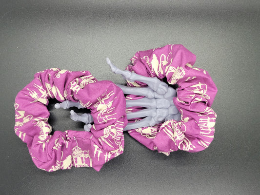 Paris Chandelier Cotton and Elastic Hair Tie Scrunchie