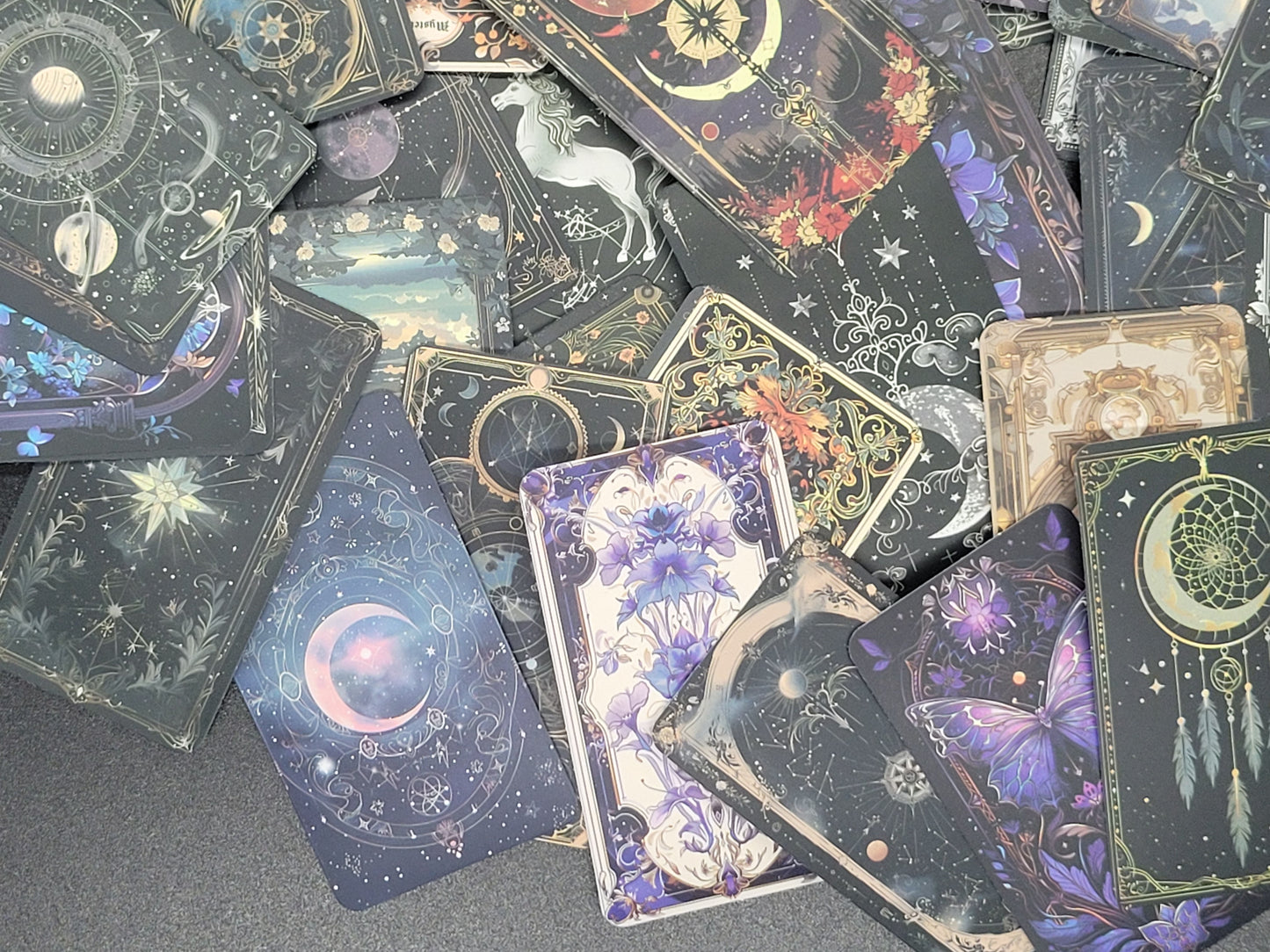 Witches Tarot Vinyl Sticker 10 Pack for Junk Journals Scrapbooks Budget Binders